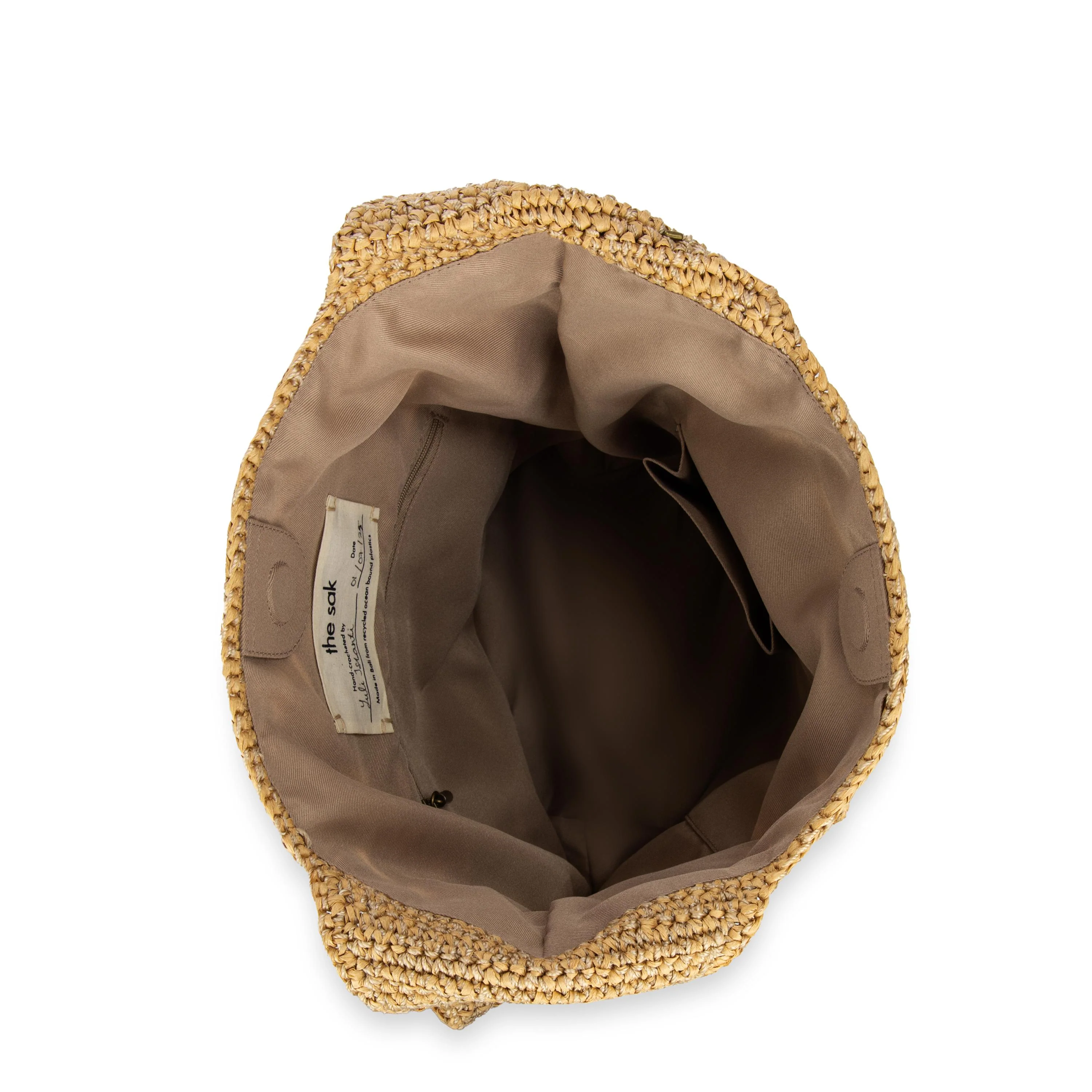 120 Hobo - Hand Crochet - Natural Tonal Flower - Image 3