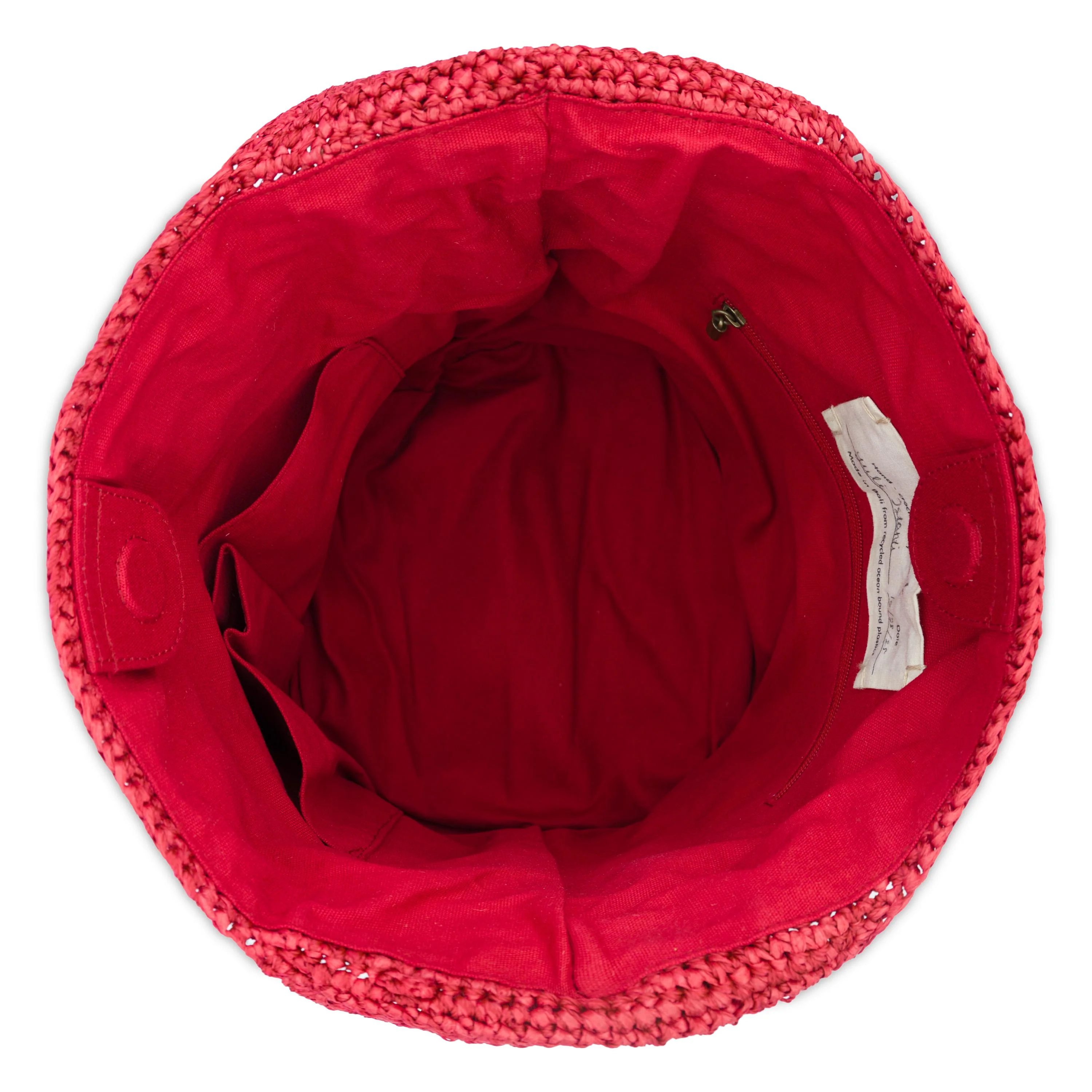 120 Hobo - Hand Crochet - Scarlet Tonal Flower - Image 3