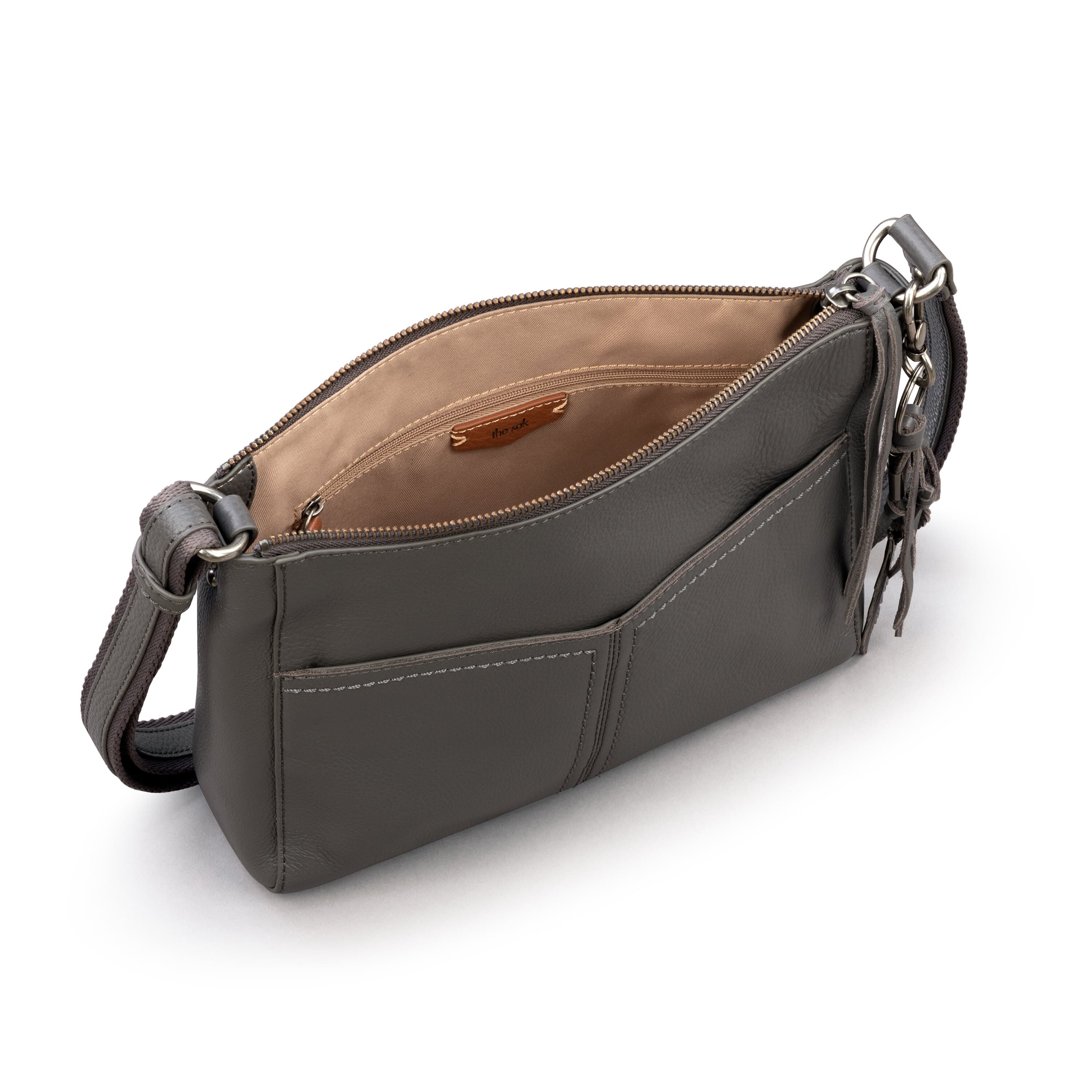 Alameda Crossbody - Leather - Slate - Image 4
