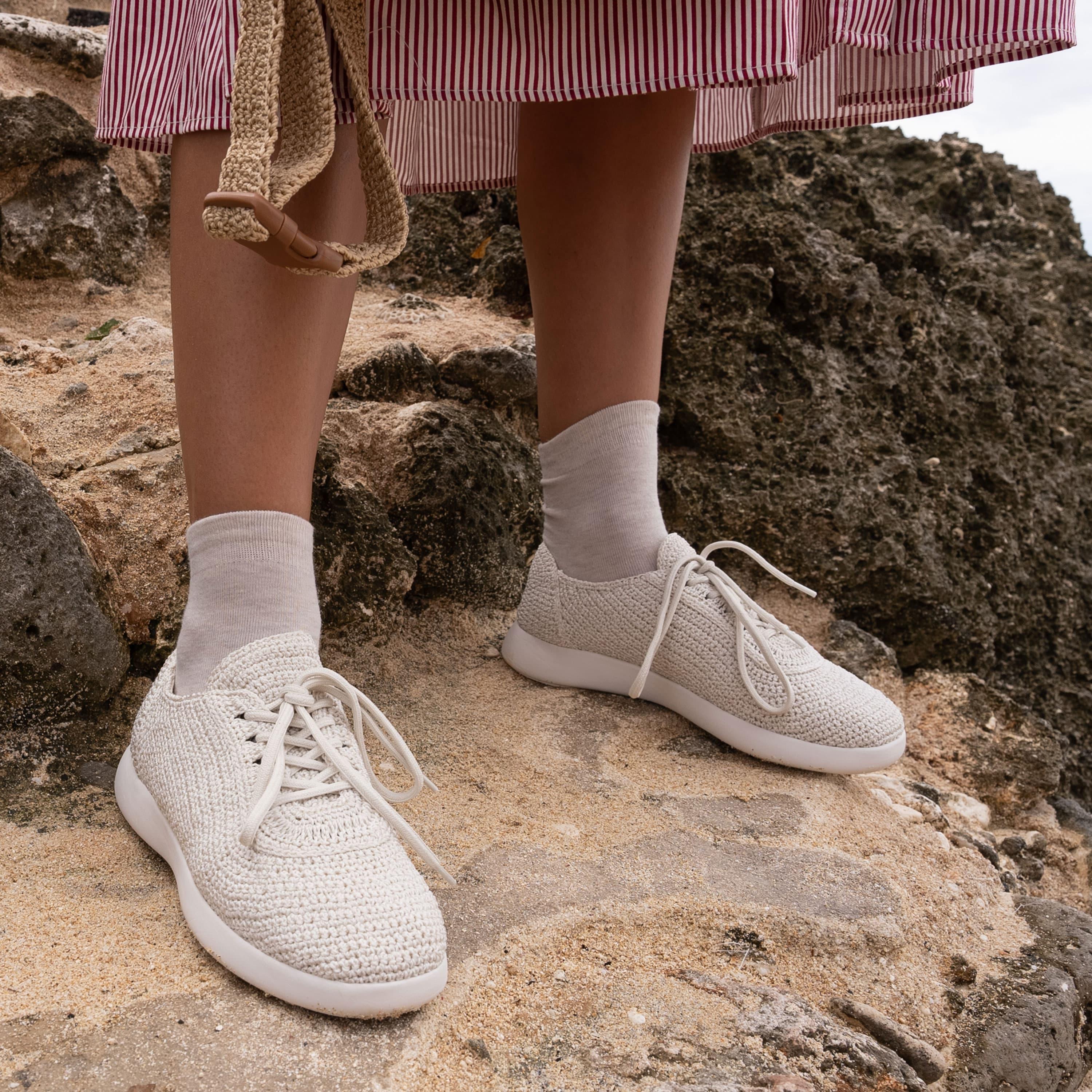 Asha Sneaker - Hand Crochet - Natural - Image 2