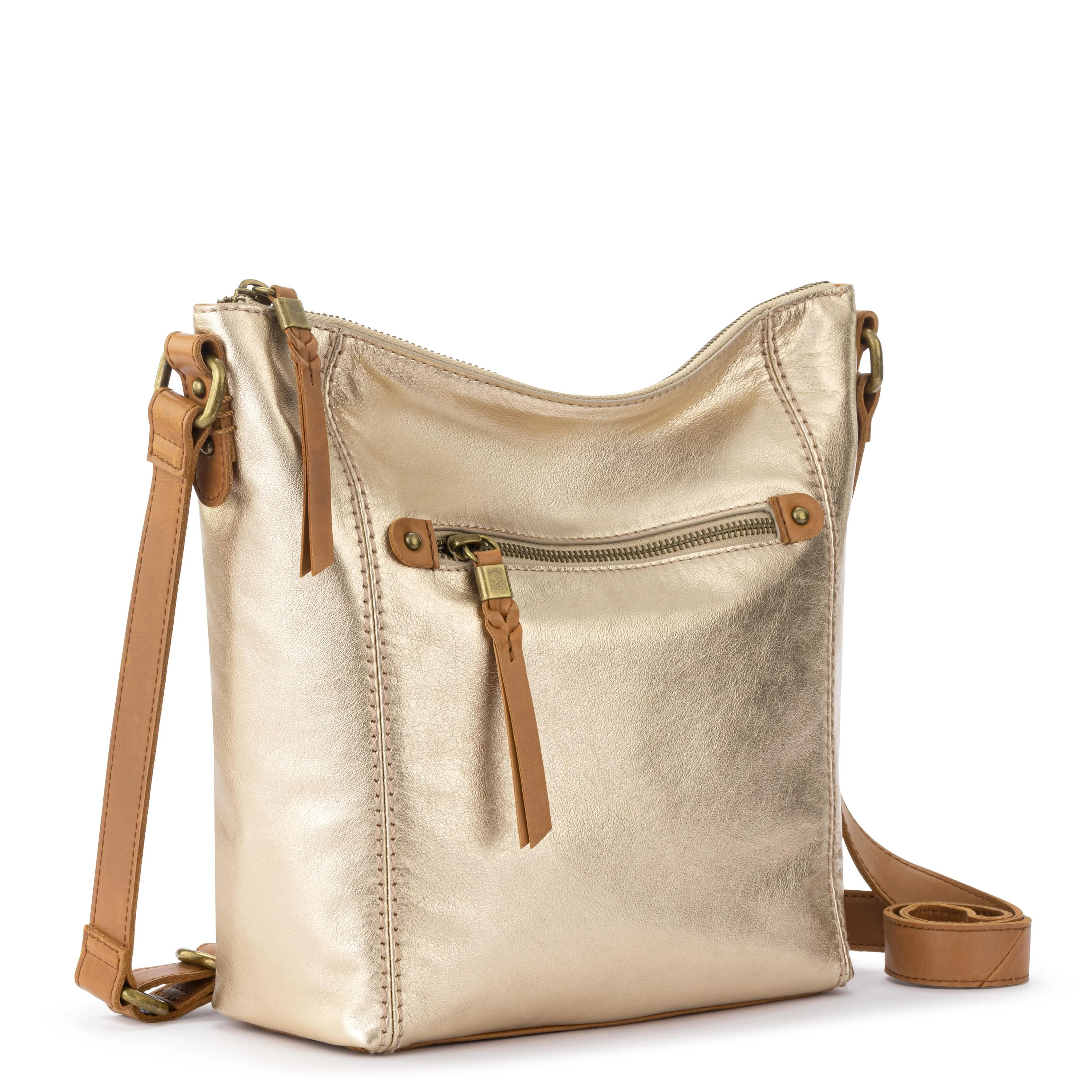 Ashland Crossbody - Leather - Light Gold - Image 3