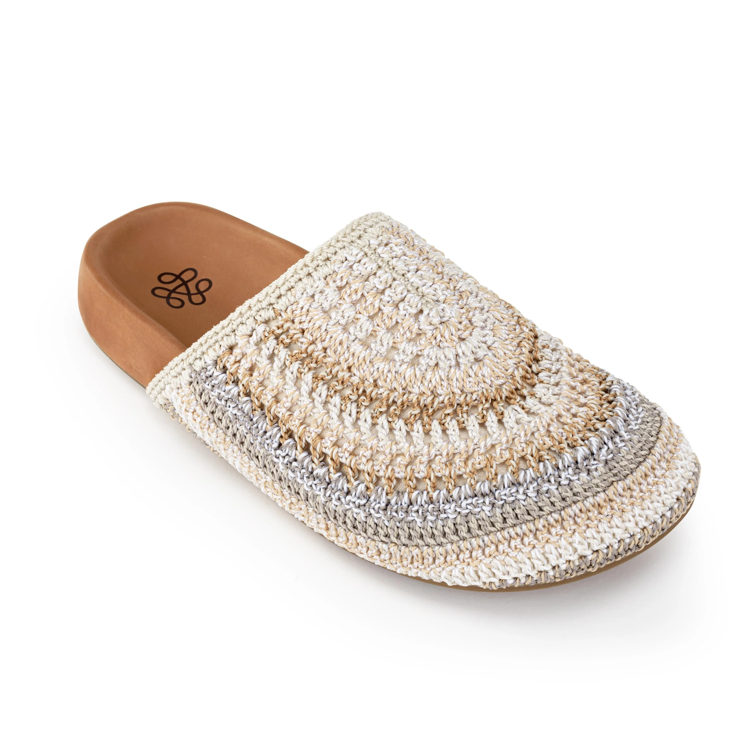 Bolinas Clog - Hand Crochet - Sand Stripe - Image 3