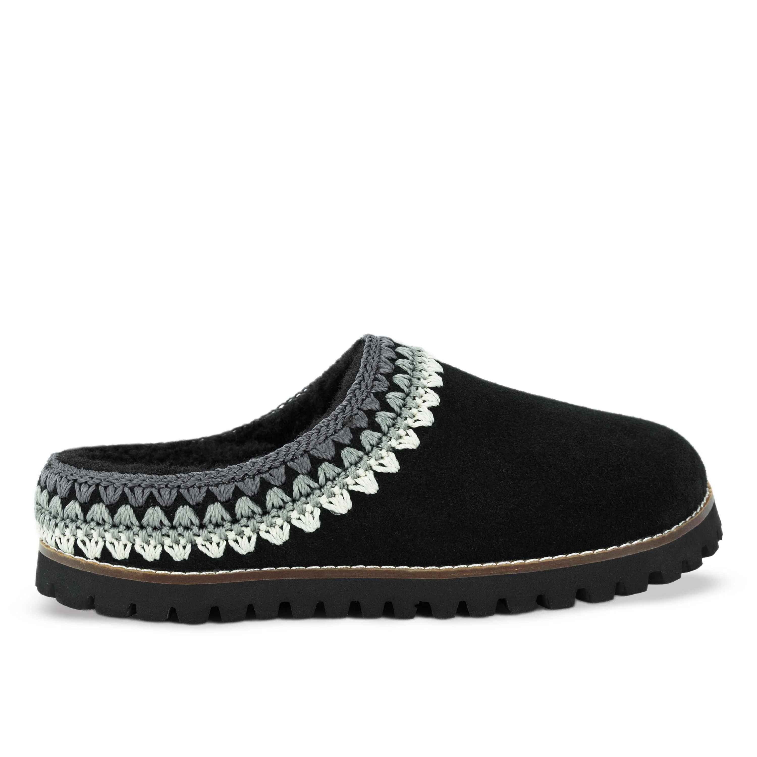 Bolinas Everyday Clog - Leather - Black Shearling - Image 3