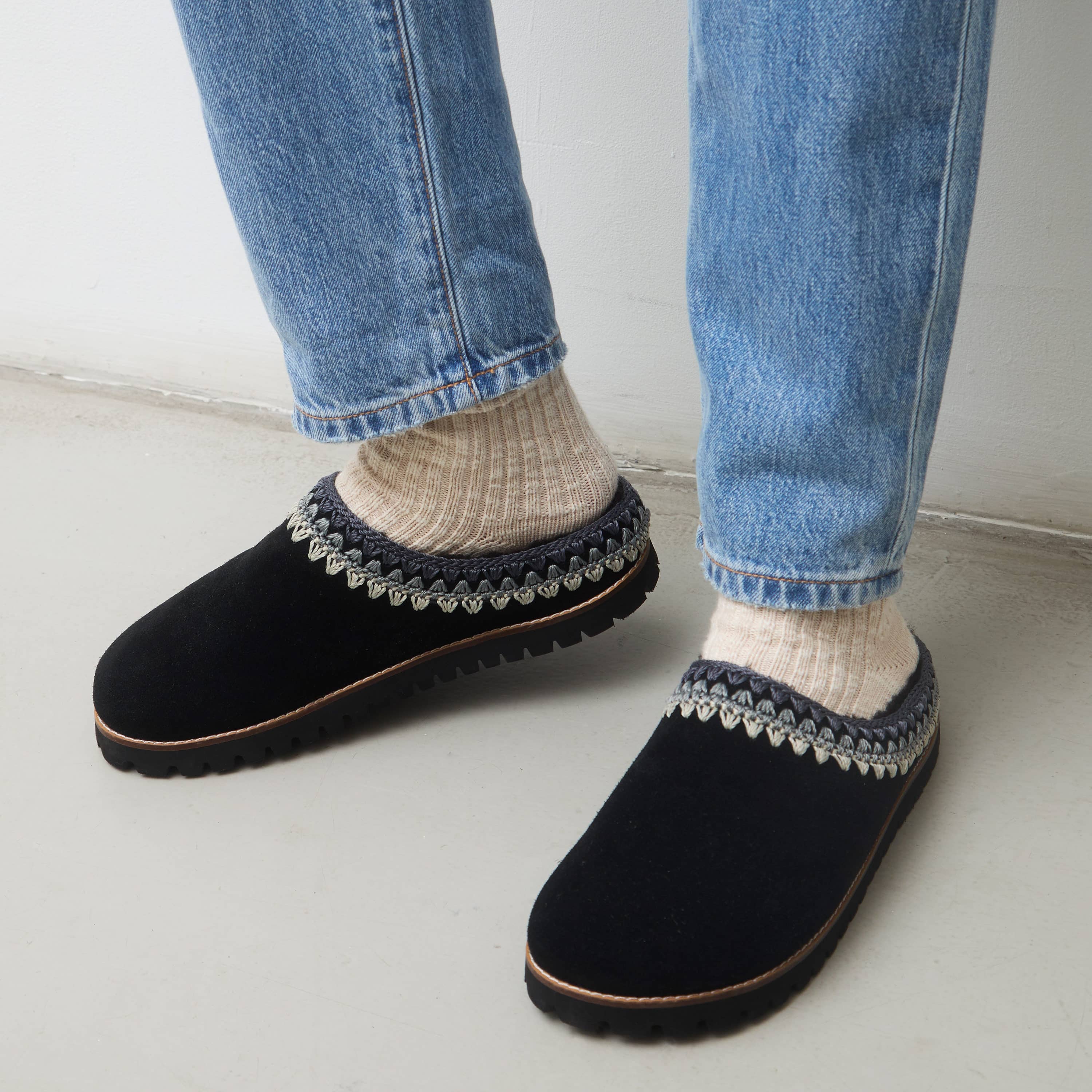 Bolinas Everyday Clog - Leather - Black Shearling - Image 6