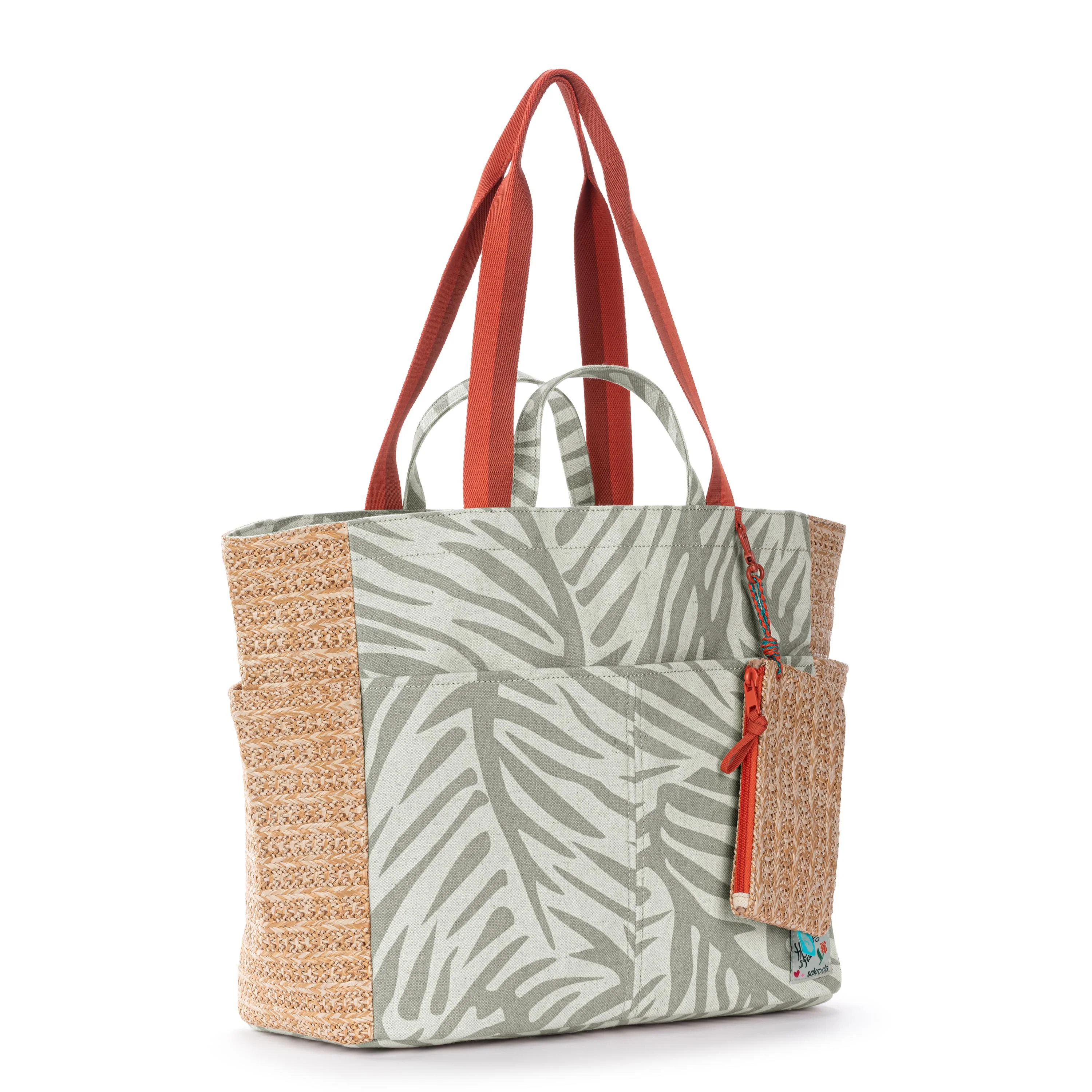 Cassia Beach Tote - Canvas - Natural Leaf - Image 2