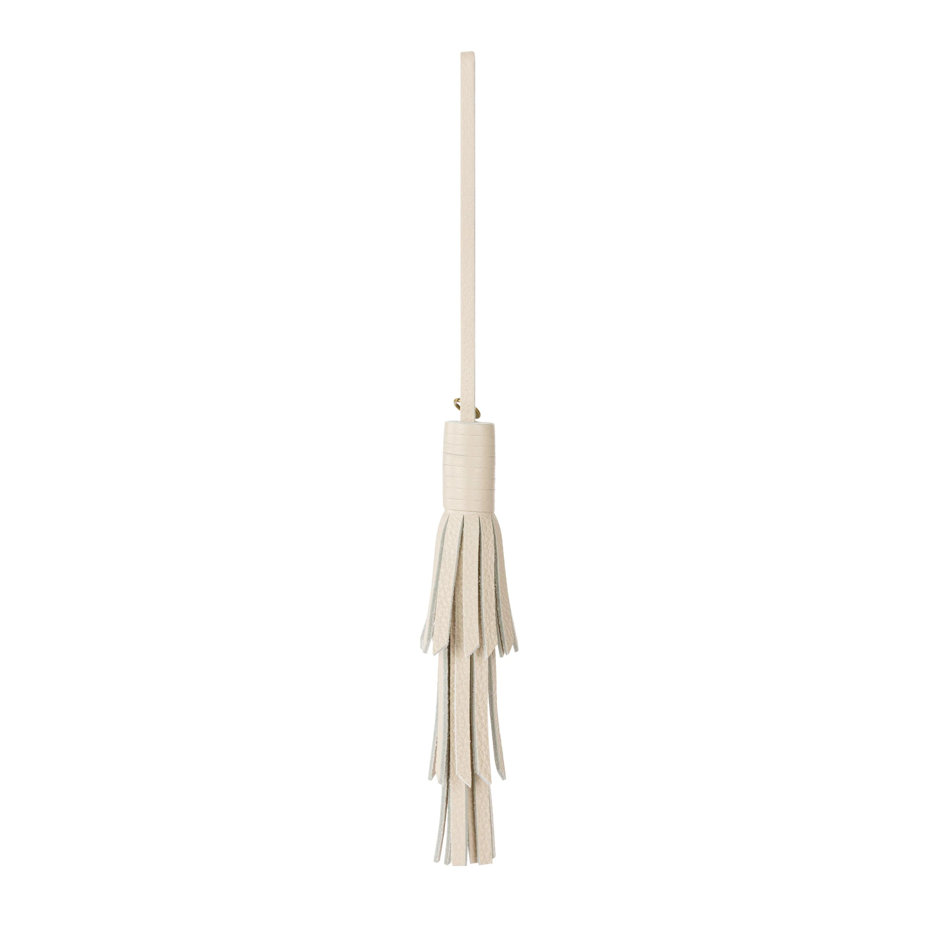 Cypress Tassel Dangle - Leather - Stone - Image 2