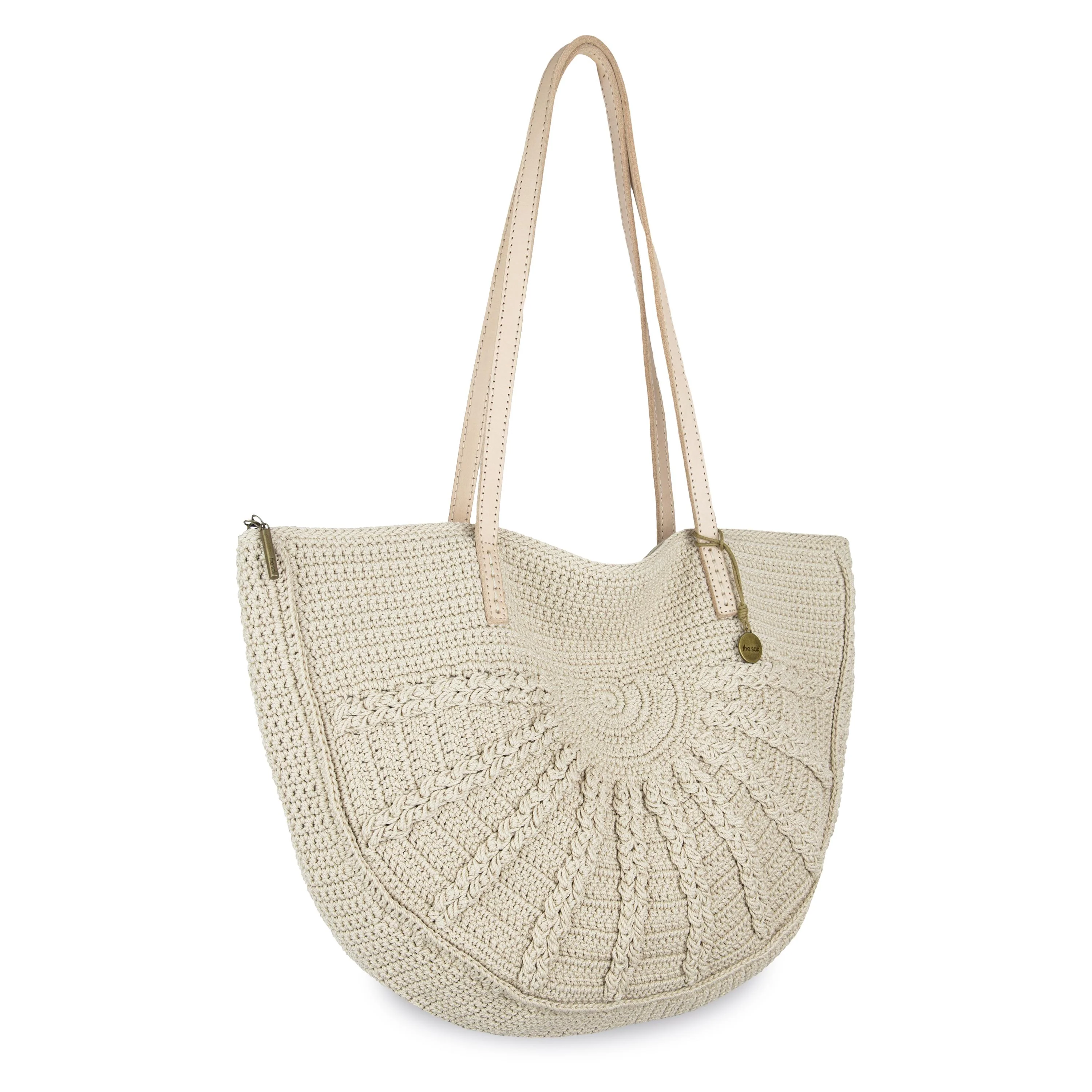 Faye Large Tote - Hand Crochet - Ecru Sunbeam - Image 2