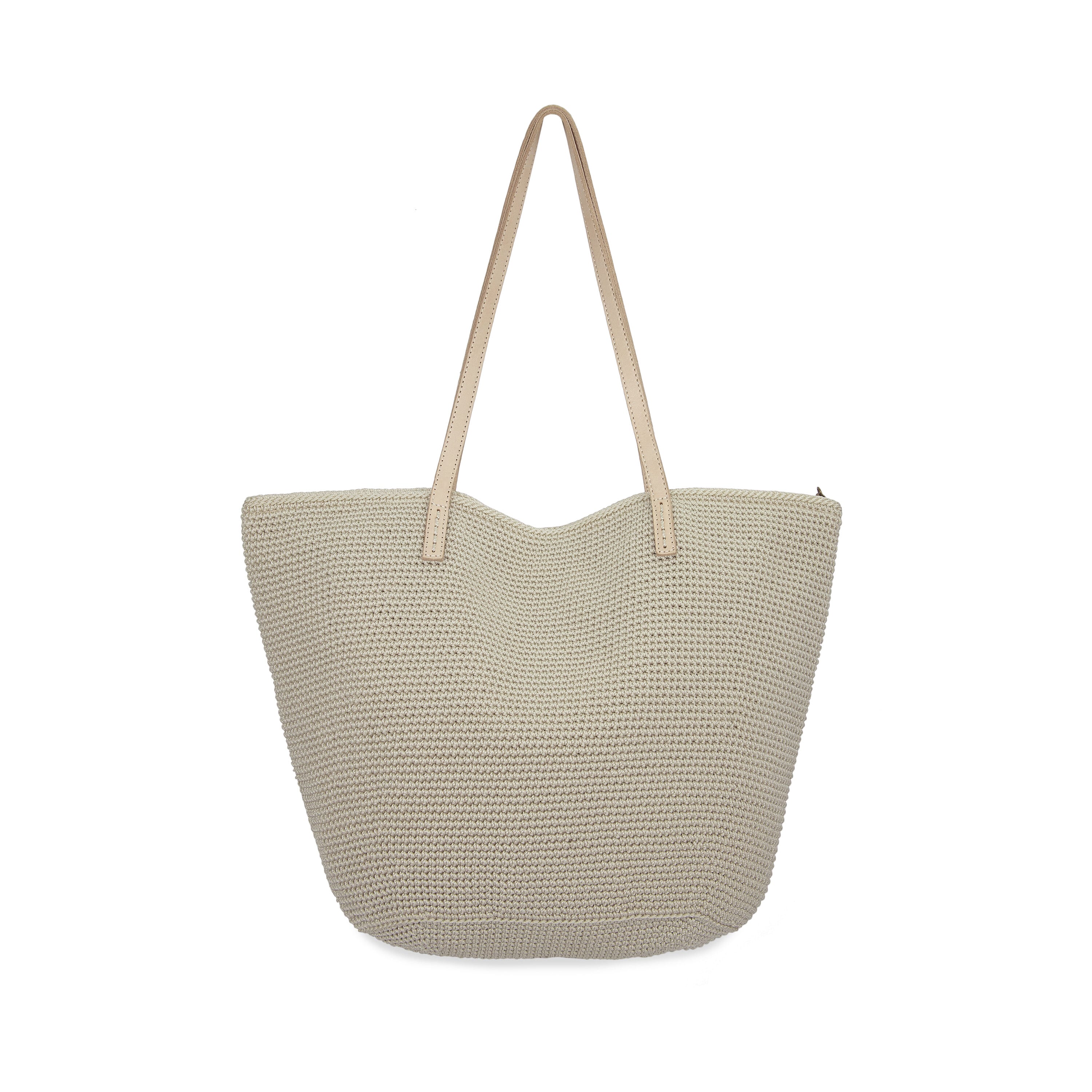 Faye Large Tote - Hand Crochet - Natural