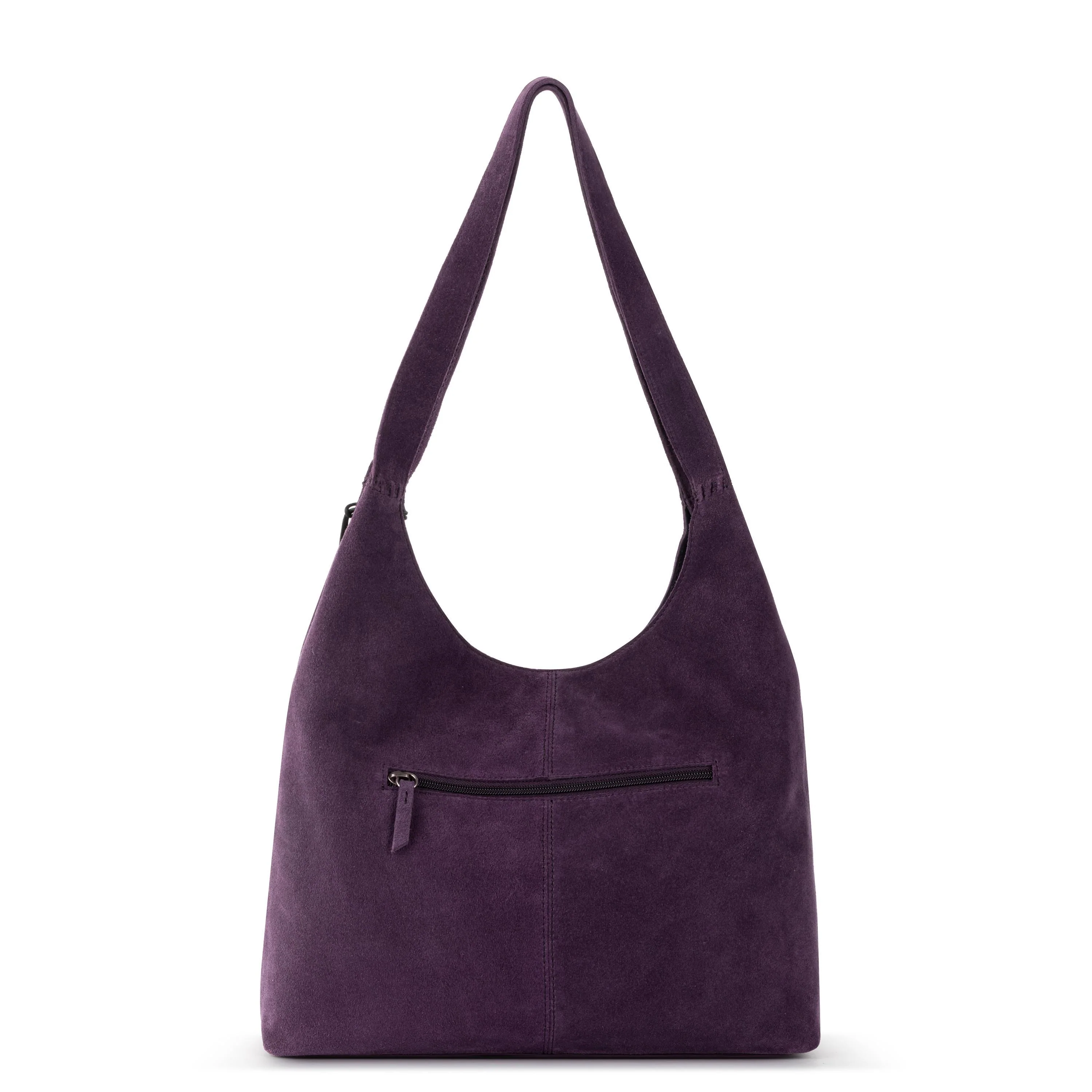 Huntley Hobo - Leather - Aubergine Suede - Image 5