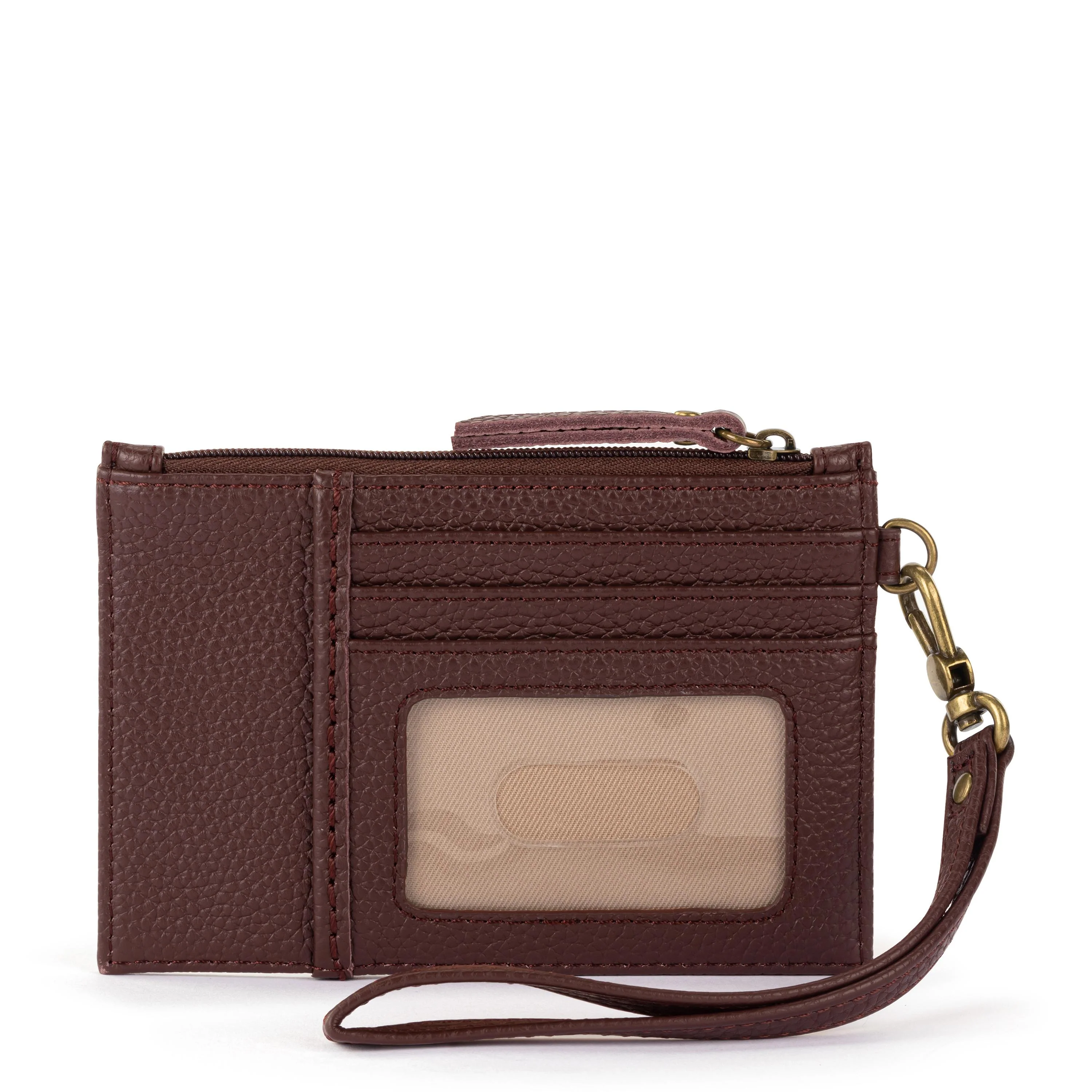 Iris Card Wristlet - Leather - Mahogany - Image 4