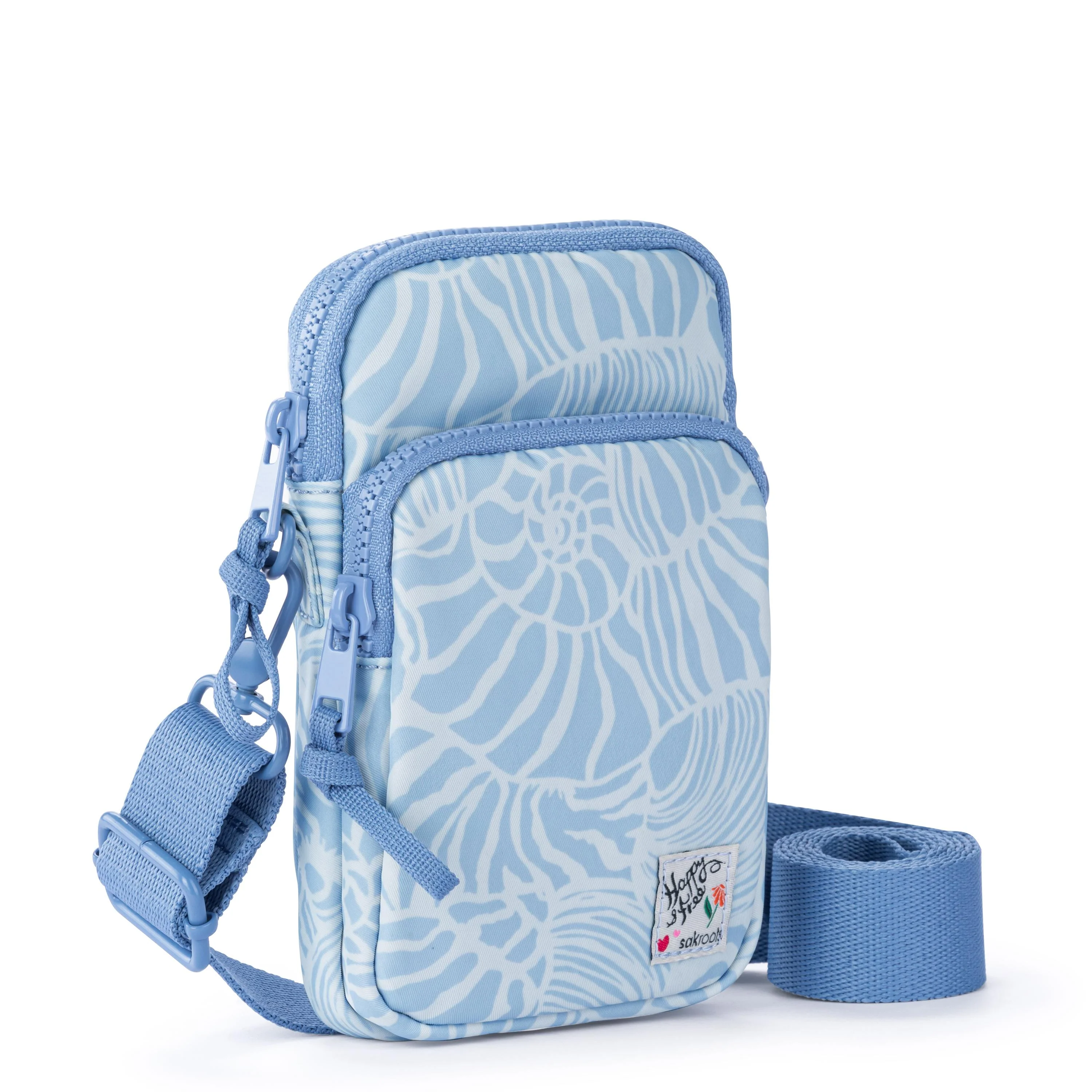 Koa Smartphone Crossbody - EcoTwill - Blue Aura Seashore - Image 3