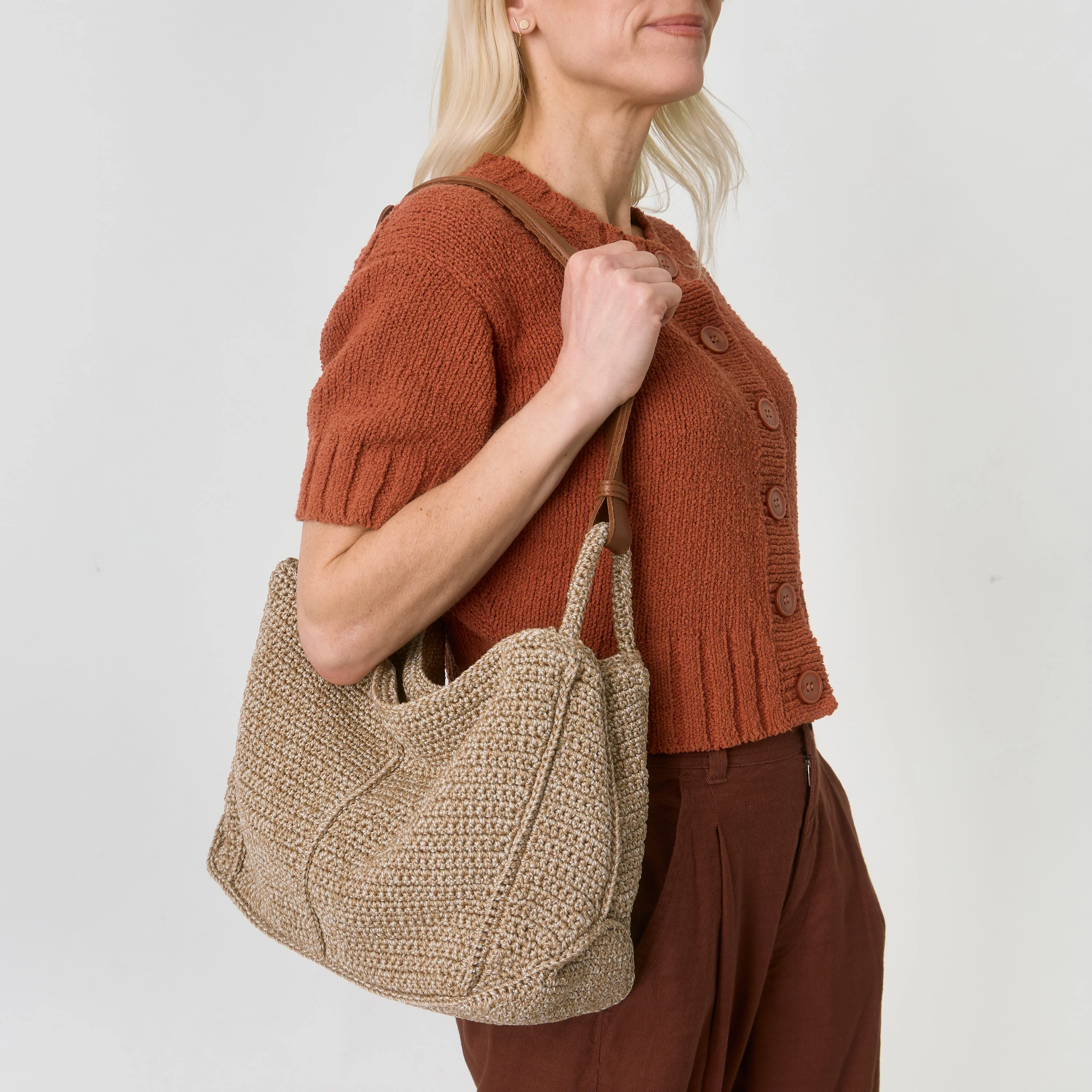Los Feliz Hobo - Hand Crochet - Bamboo Static - Image 7
