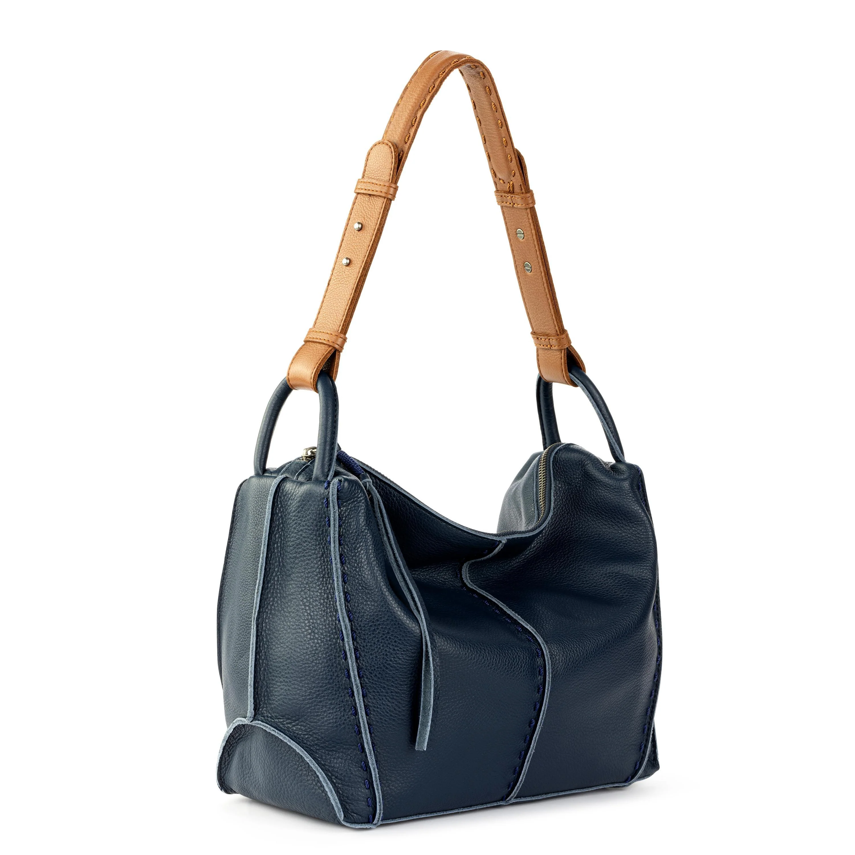 Los Feliz Hobo - Leather - Indigo - Image 3