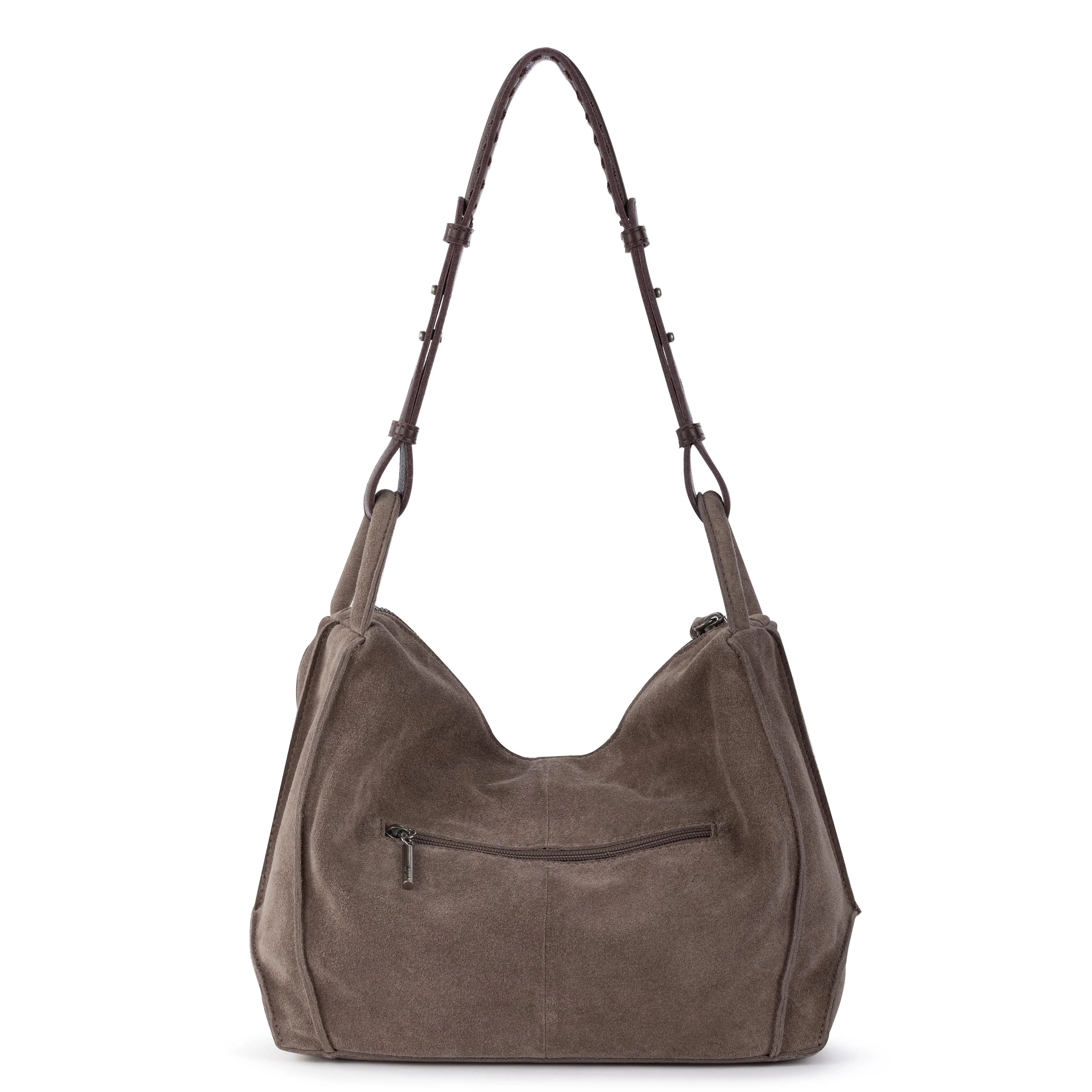 Los Feliz Hobo - Leather - Mushroom Suede - Image 5