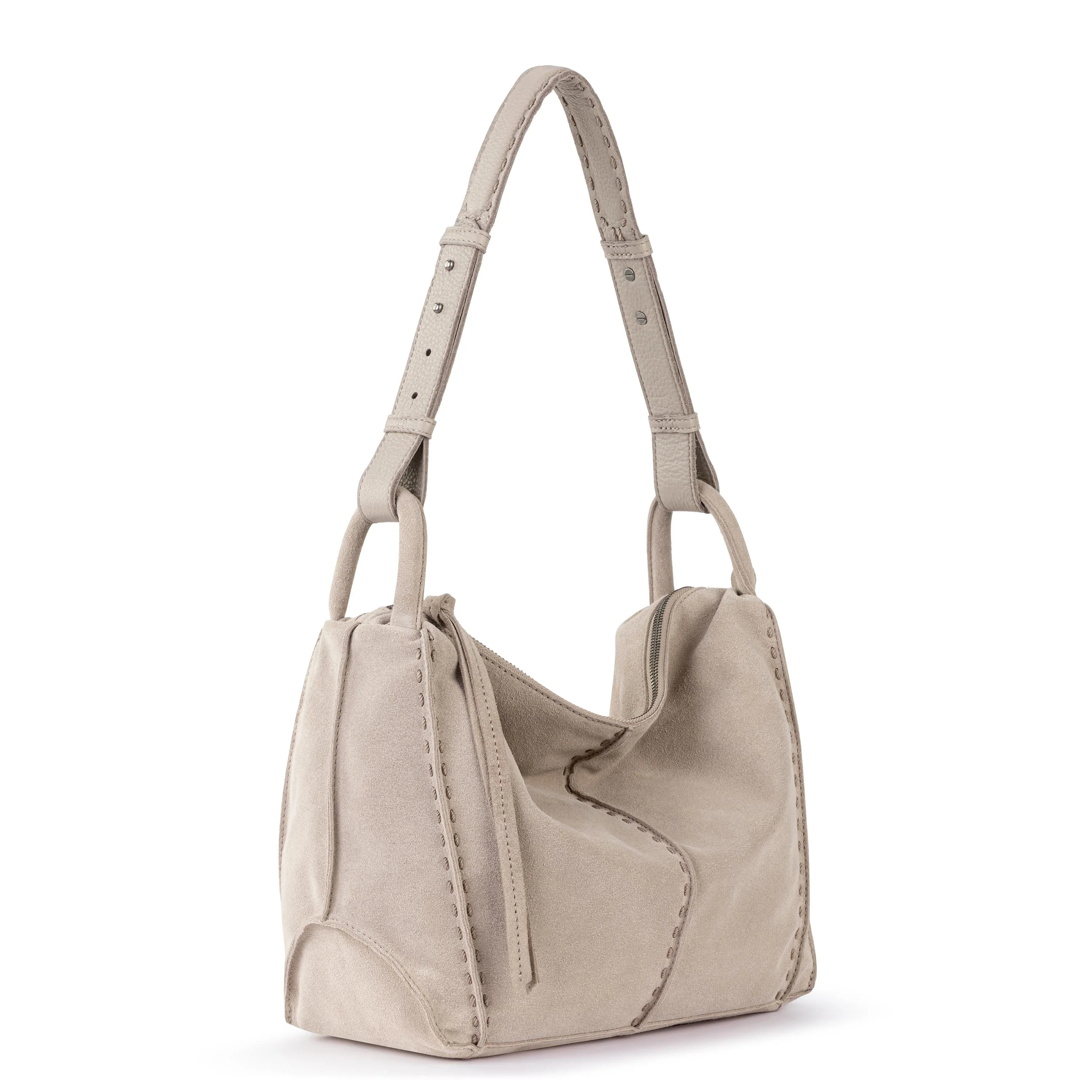 Los Feliz Hobo - Leather - Sand Suede - Image 3