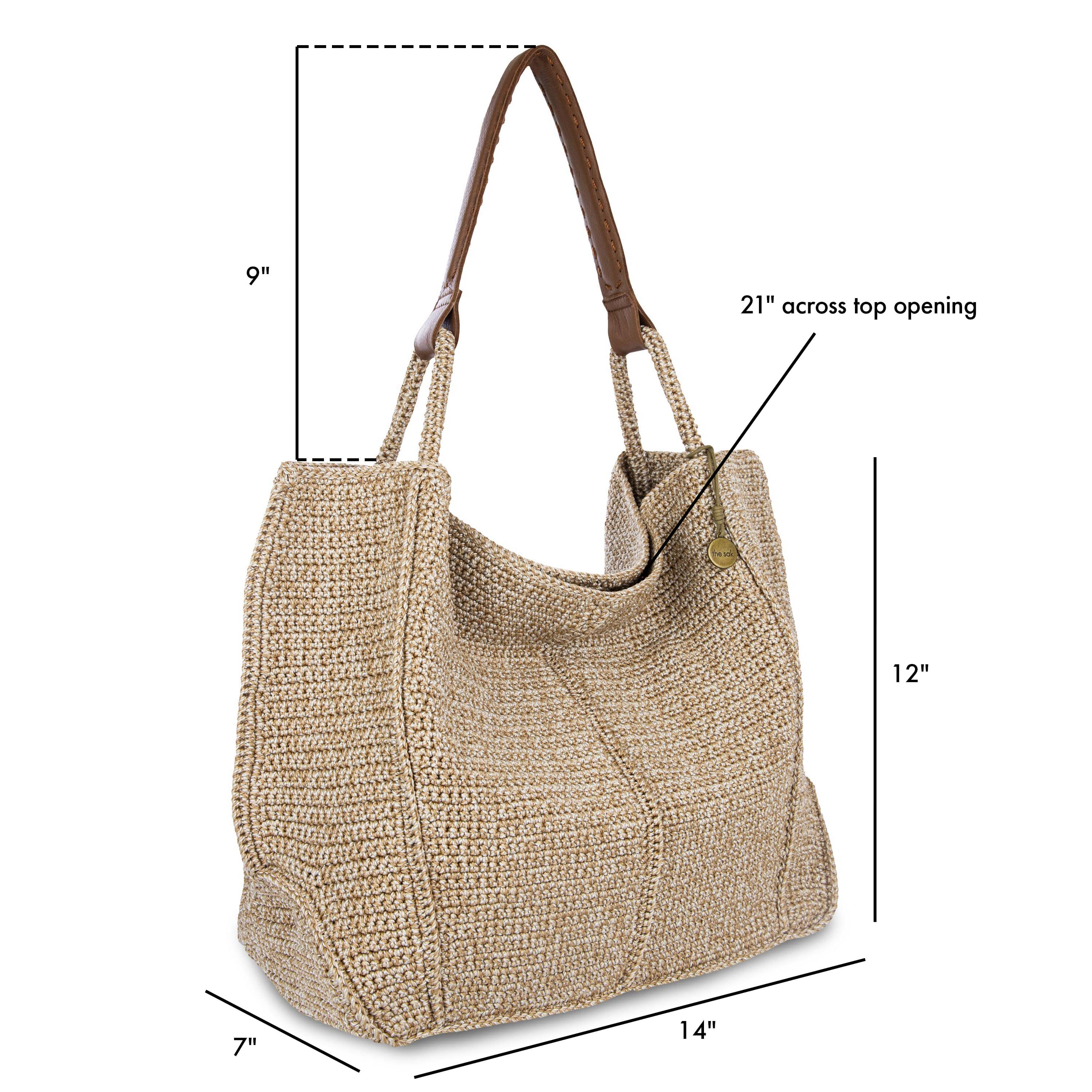 Los Feliz Large Tote - Hand Crochet - Bamboo Static - Image 6