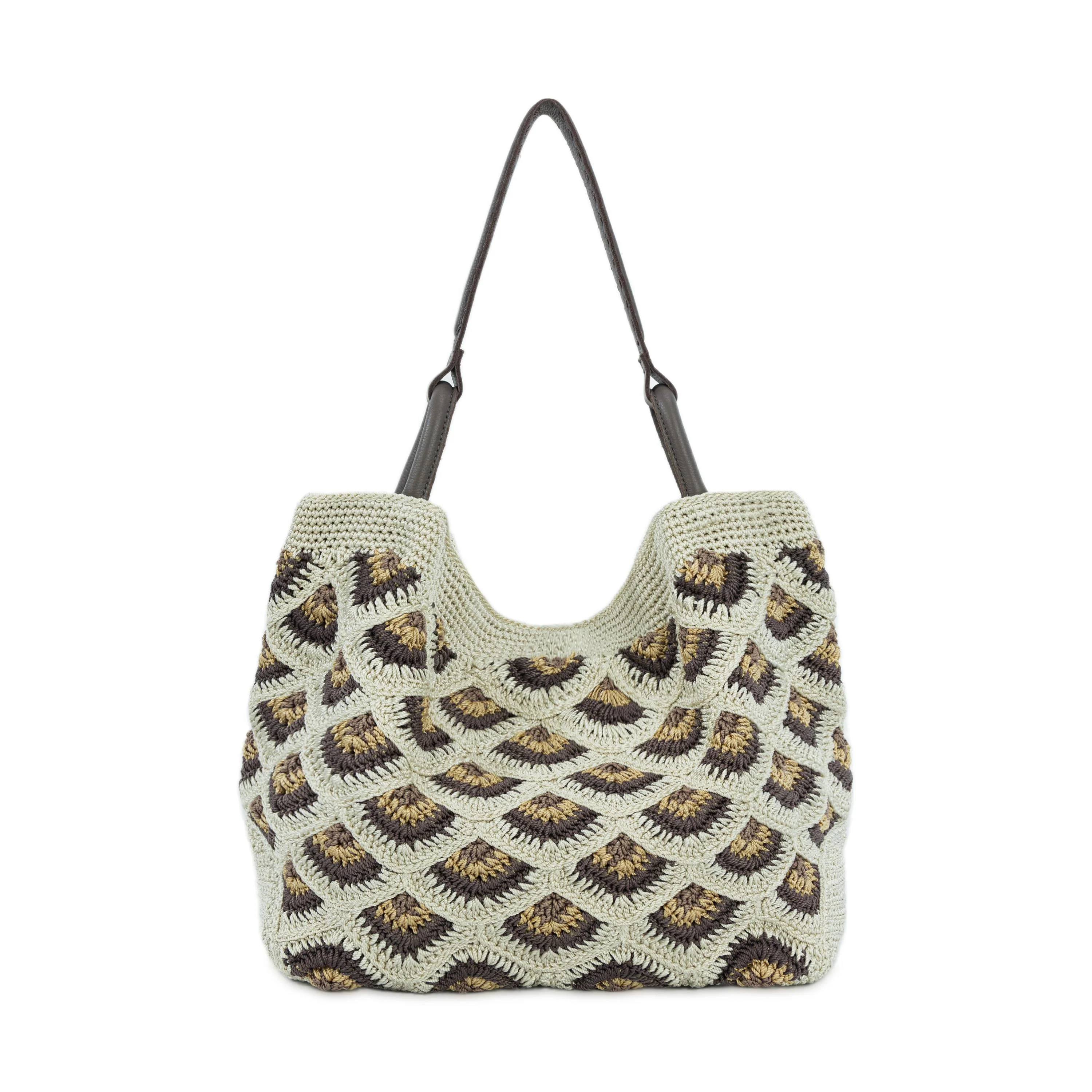 Los Feliz Large Tote - Hand Crochet - Natural Mermaid - Image 4