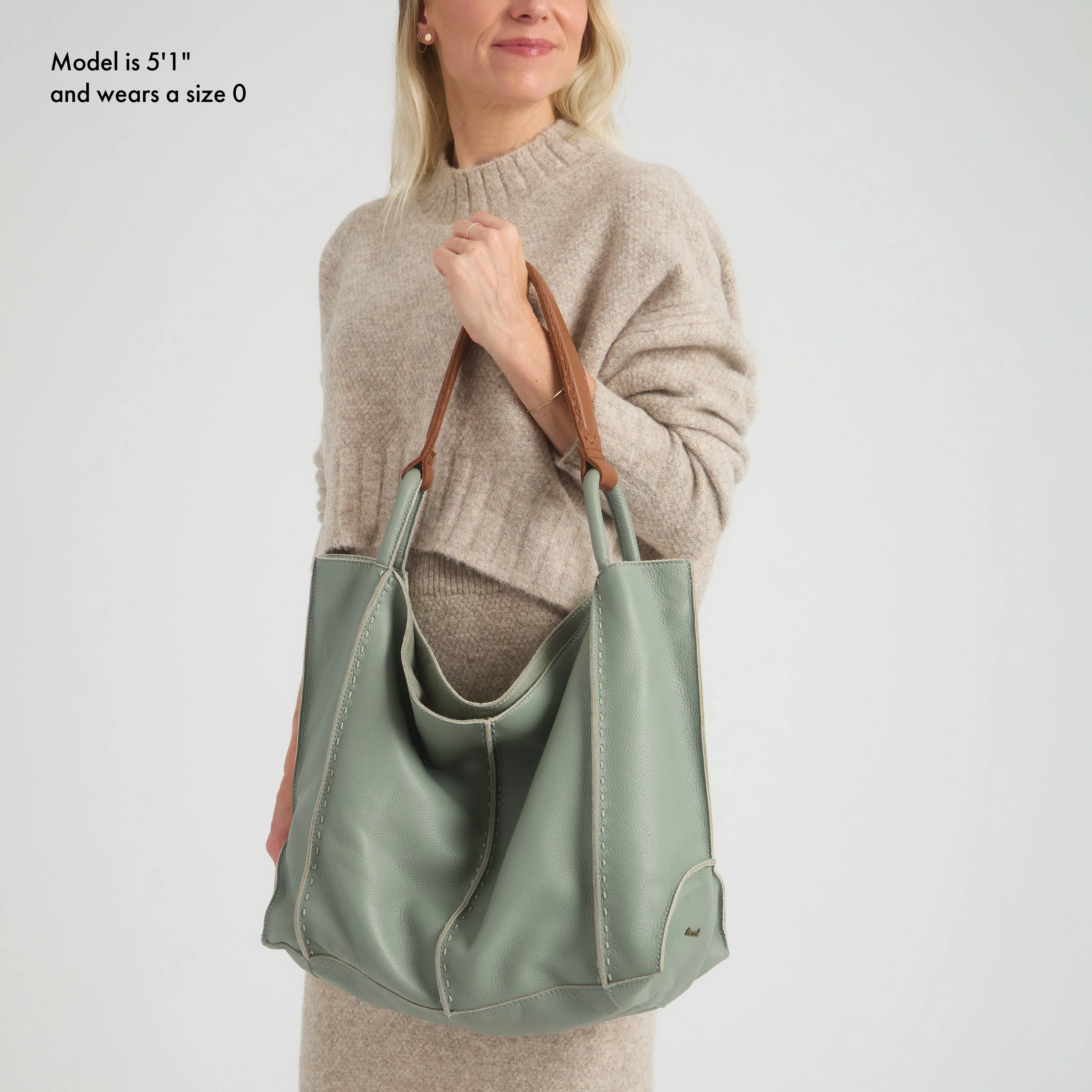 Los Feliz Large Tote - Leather - Meadow - Image 6