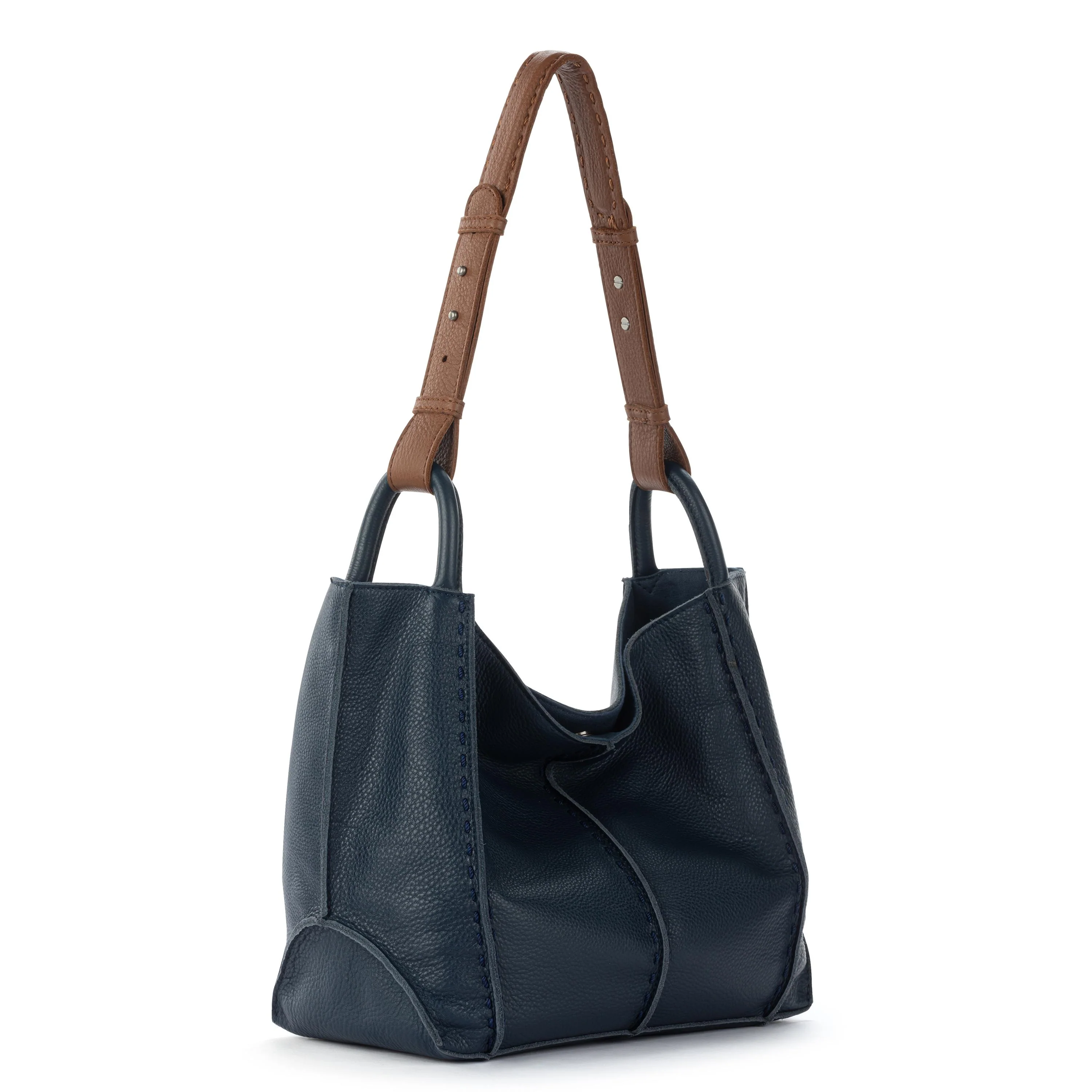 Los Feliz Medium Tote - Leather - Indigo - Image 3