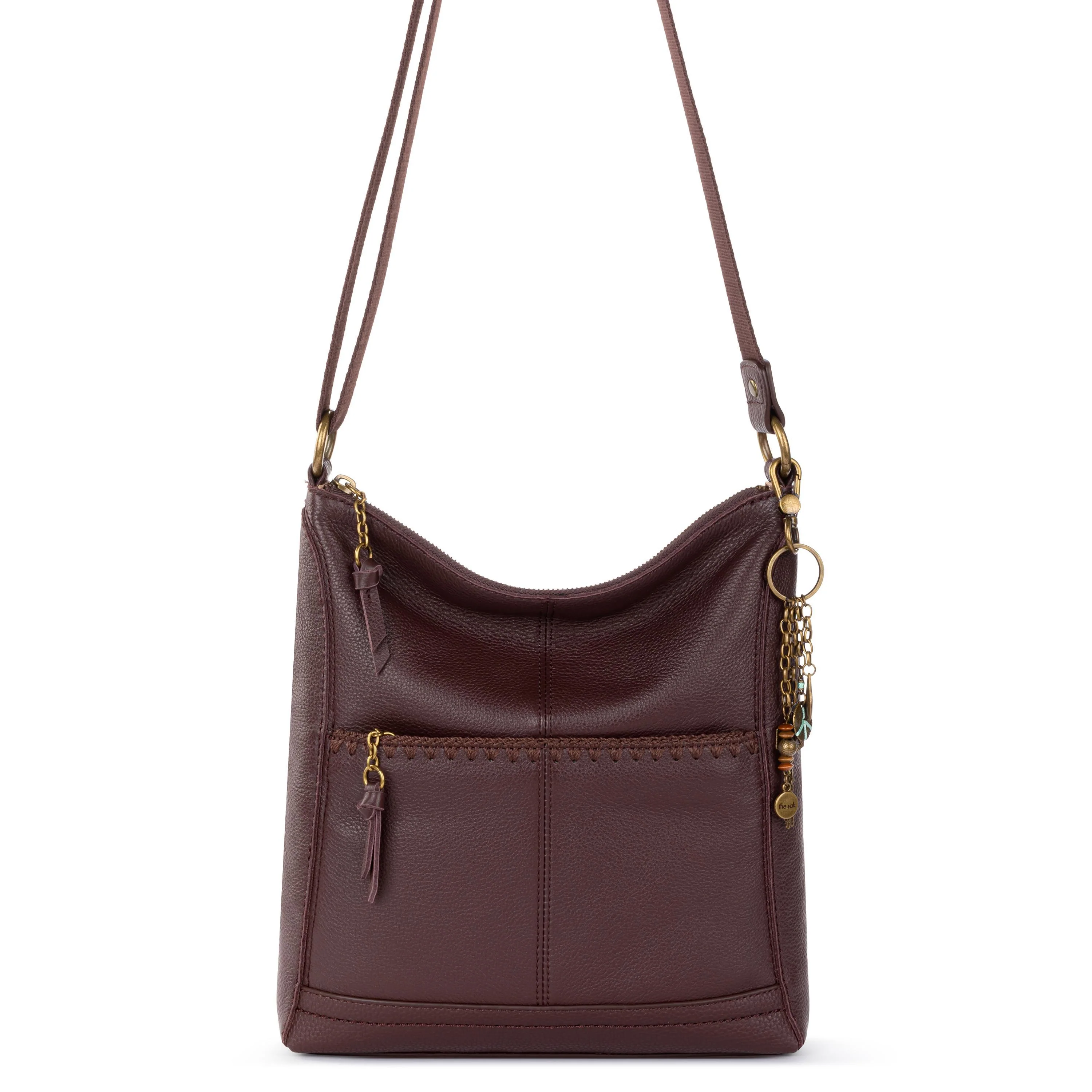 Lucia Crossbody - Leather - Mahogany Stitch - Image 2