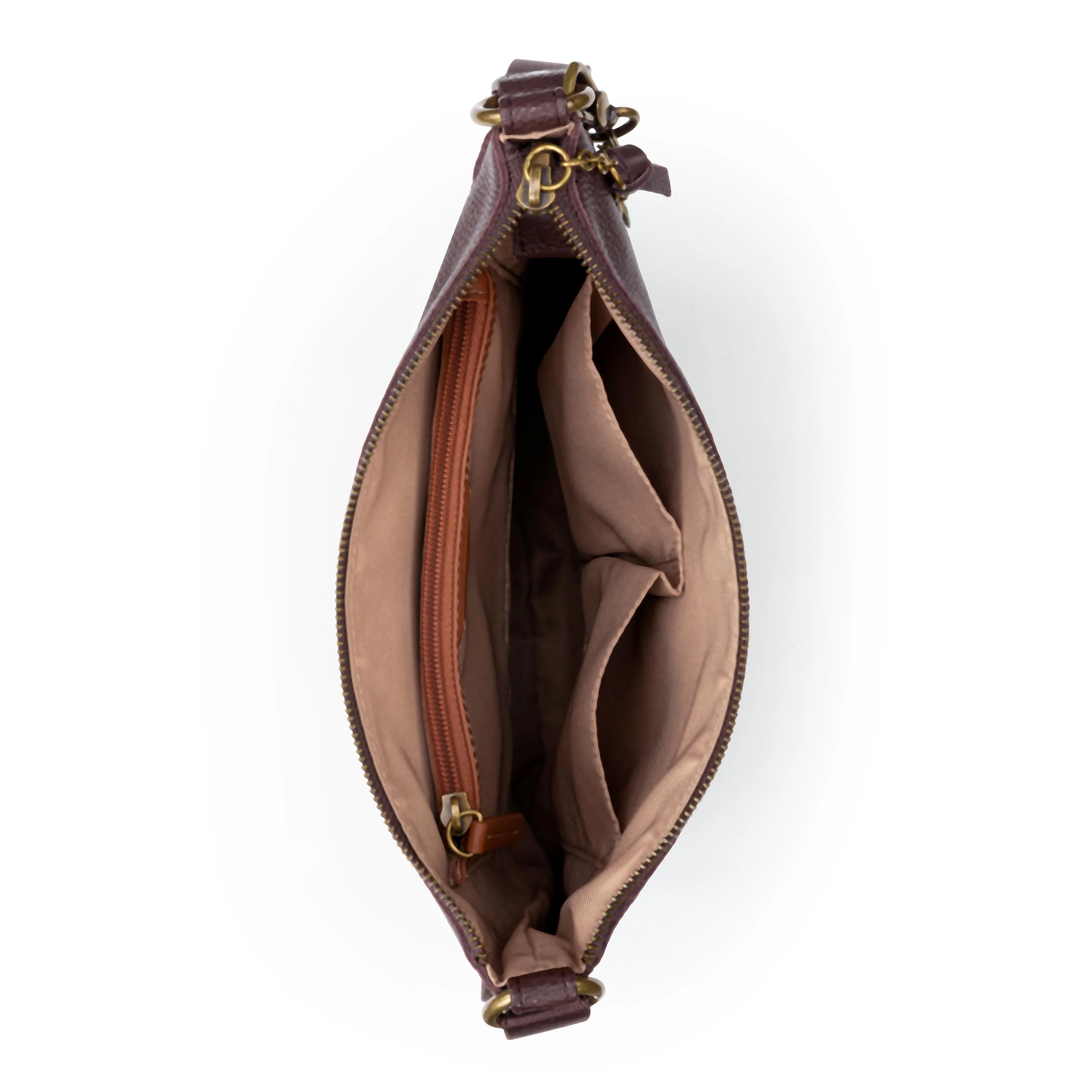 Lucia Crossbody - Leather - Mahogany Stitch - Image 4