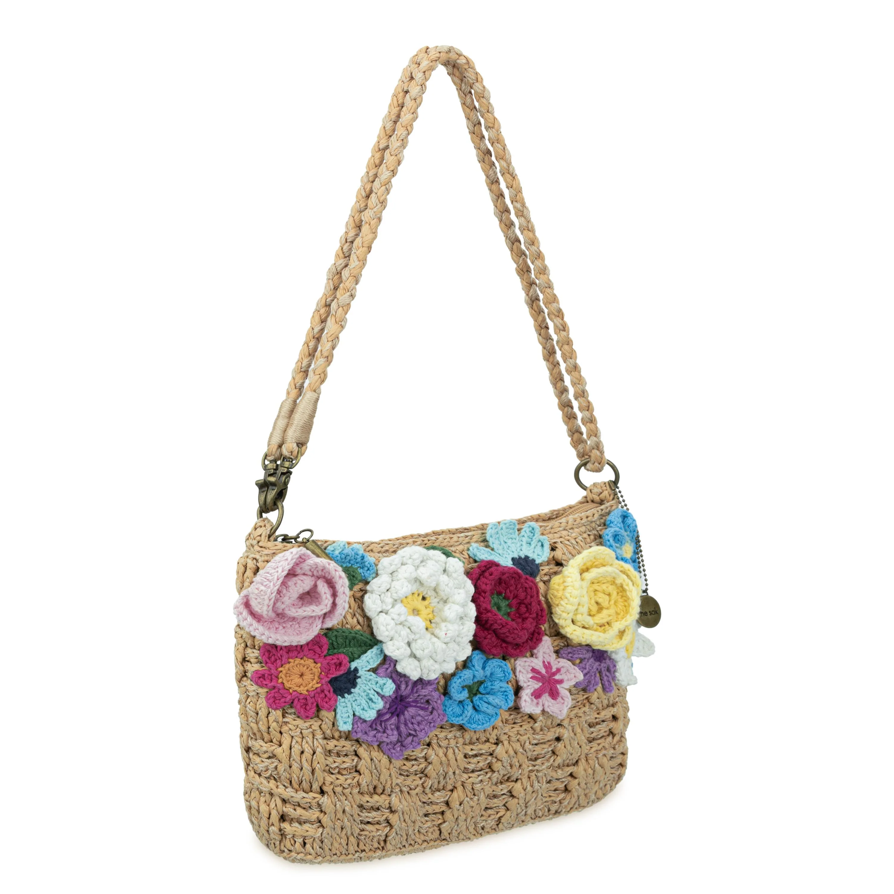 Lumi Crossbody - Hand Crochet - Flower Basket - Image 2