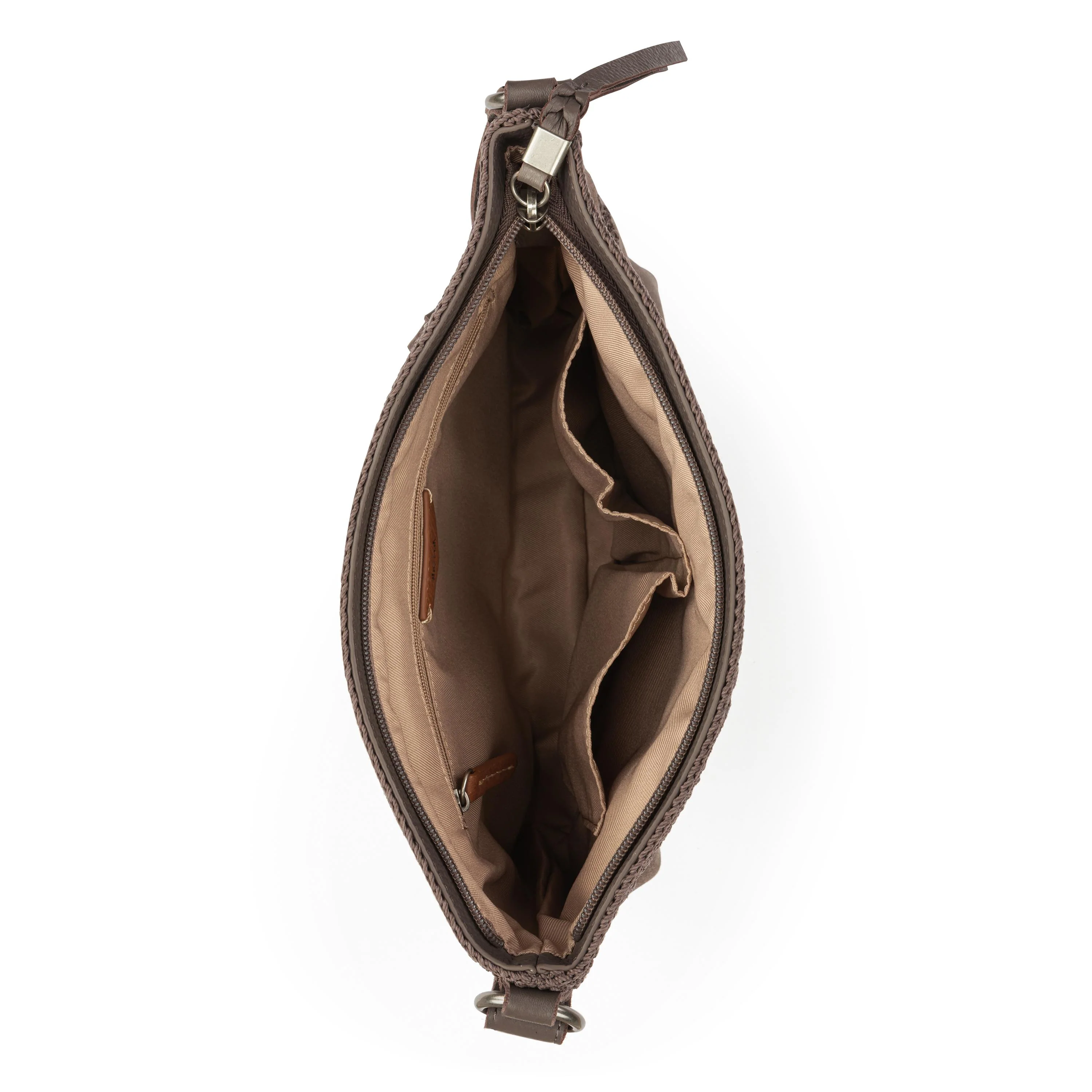 Melrose Crossbody - Leather - Mushroom Suede Patch - Image 4