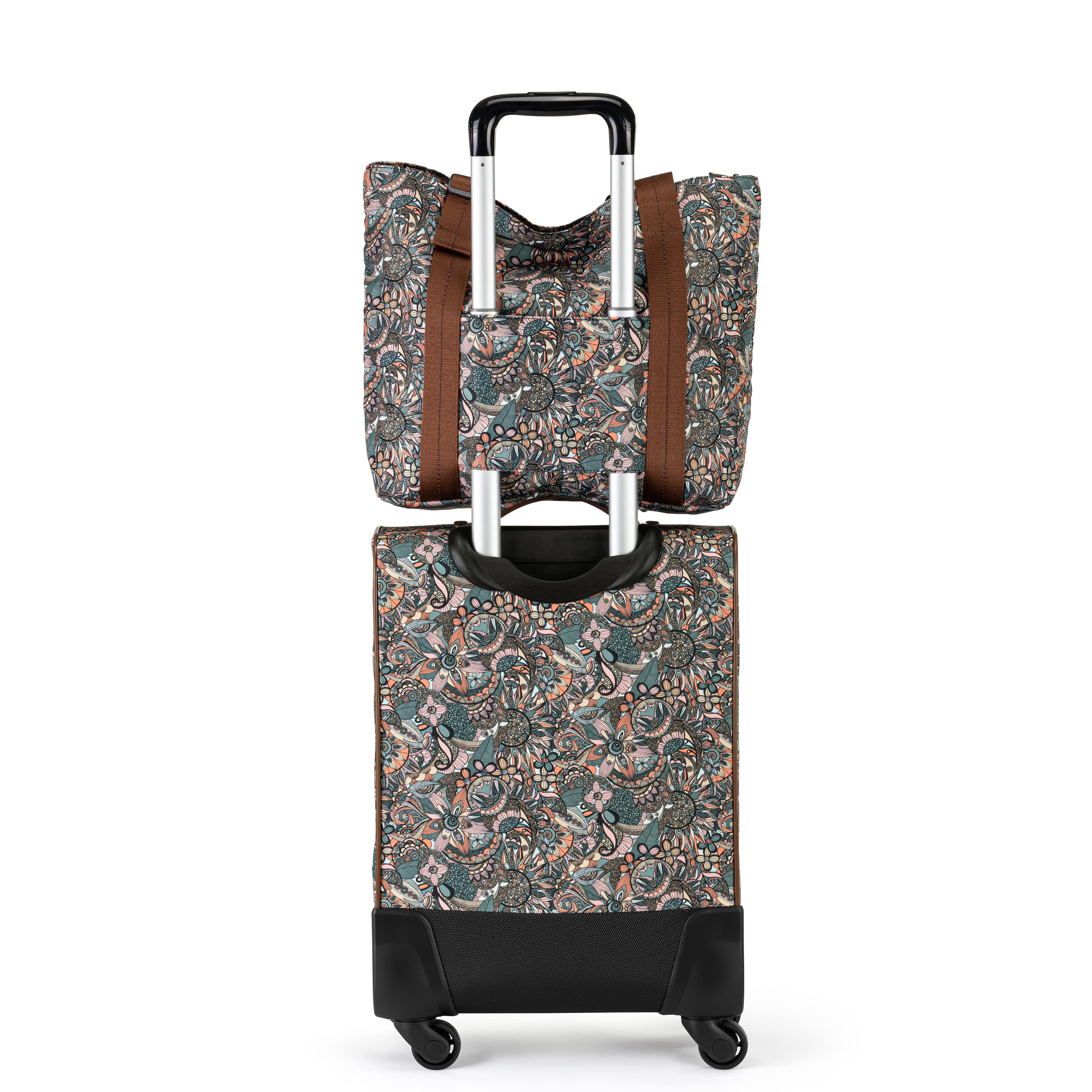 On The Go 21" Spinner Luggage Bundle - EcoTwill - Sienna Spirit Desert - Image 4