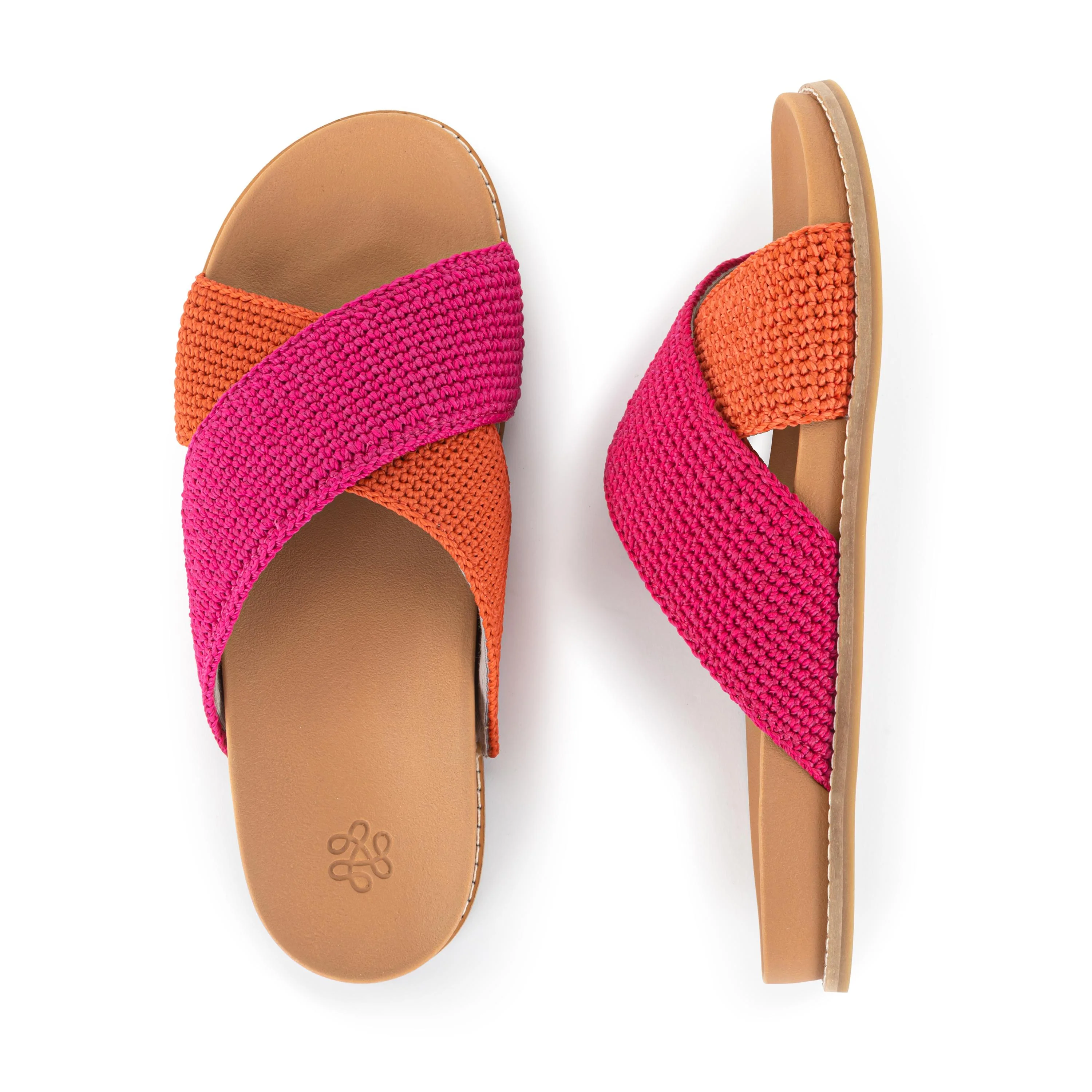 Penelope Sandal - Hand Crochet - Pinkberry Cayenne Block - Image 4
