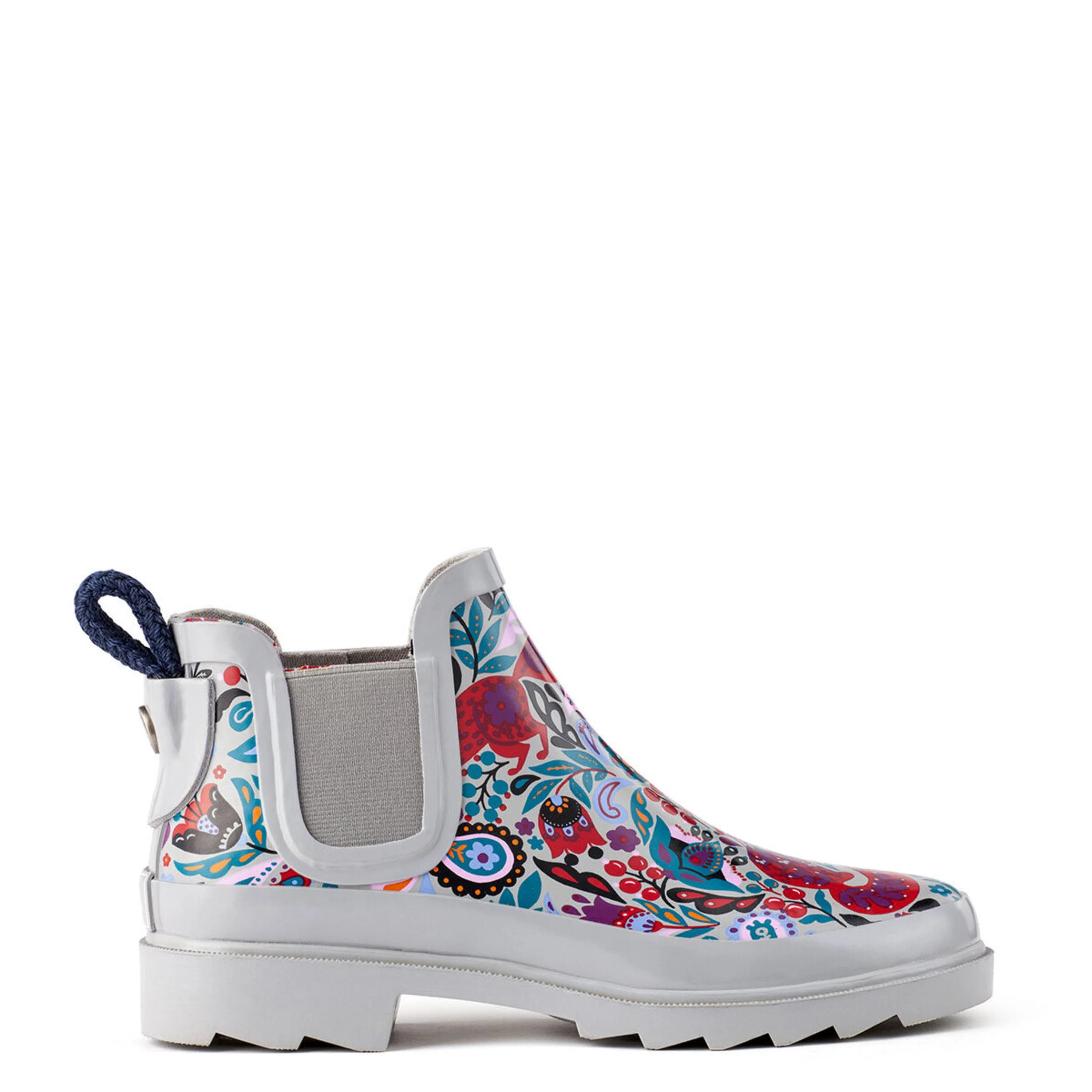 Rhyme Rainboot - Rubber - Crimson Enchanted Forest