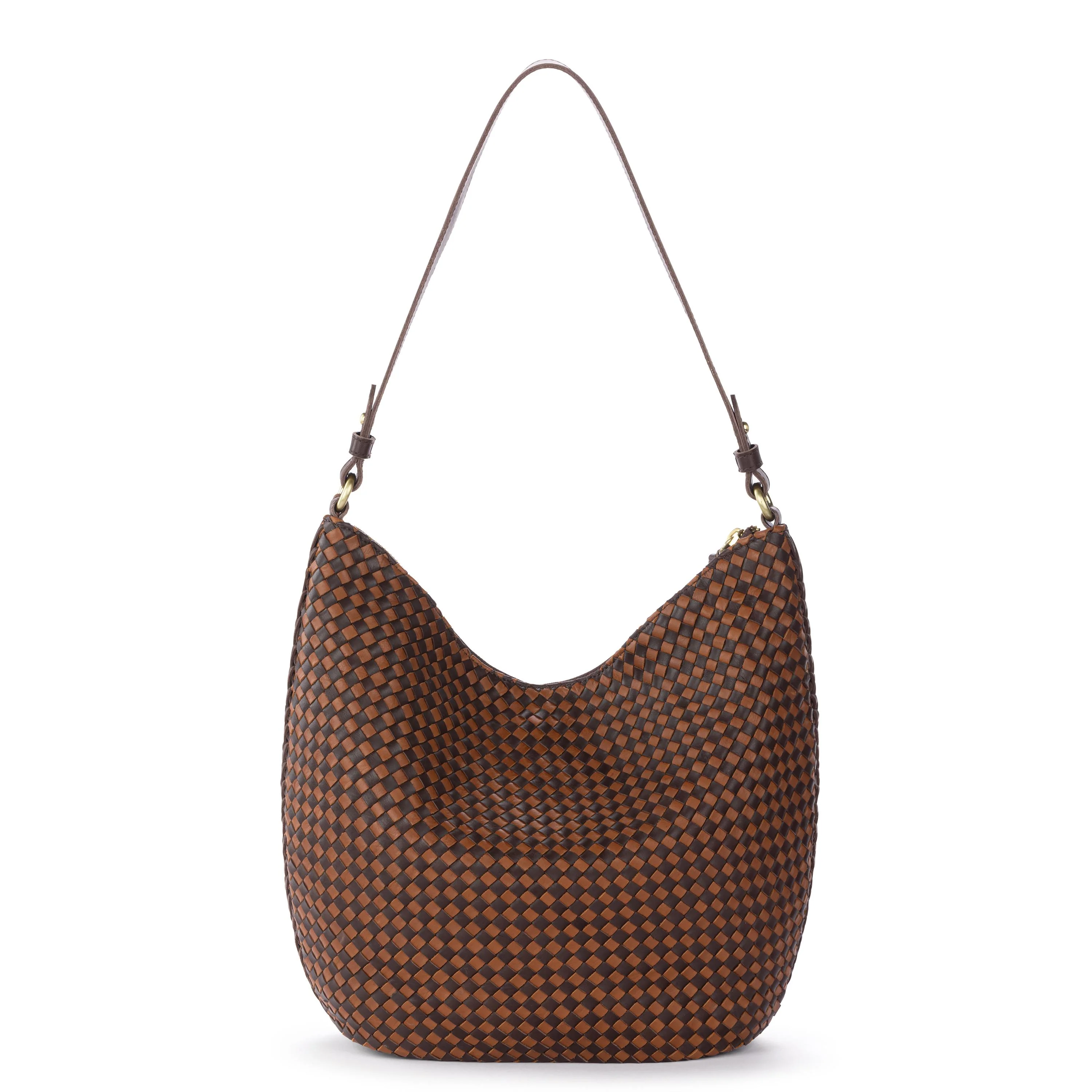 Sequoia Hobo - Leather - Woven Mahogany Cognac - Image 4