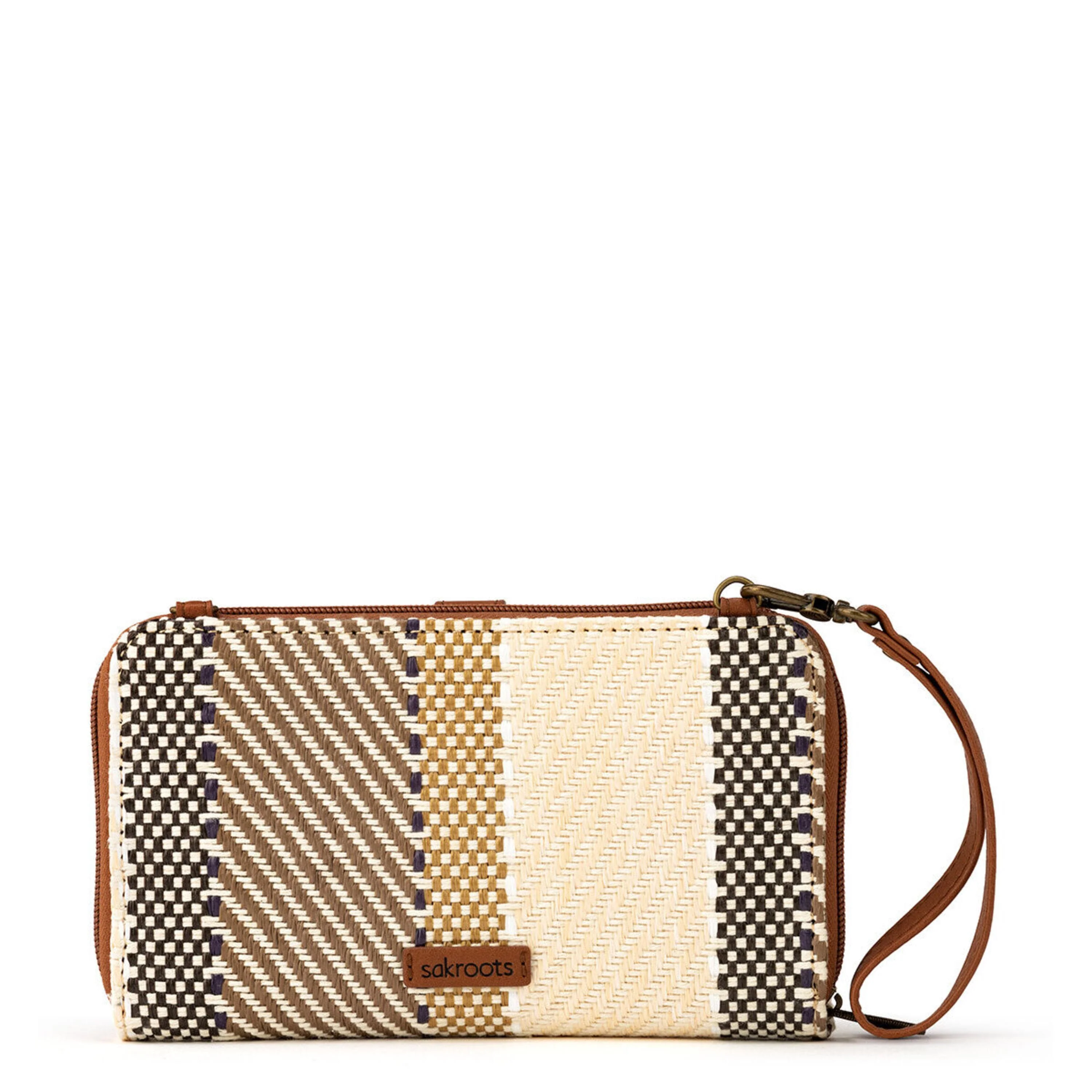 Smartphone Wallet - Straw - Tobacco Batik World Woven - Image 4