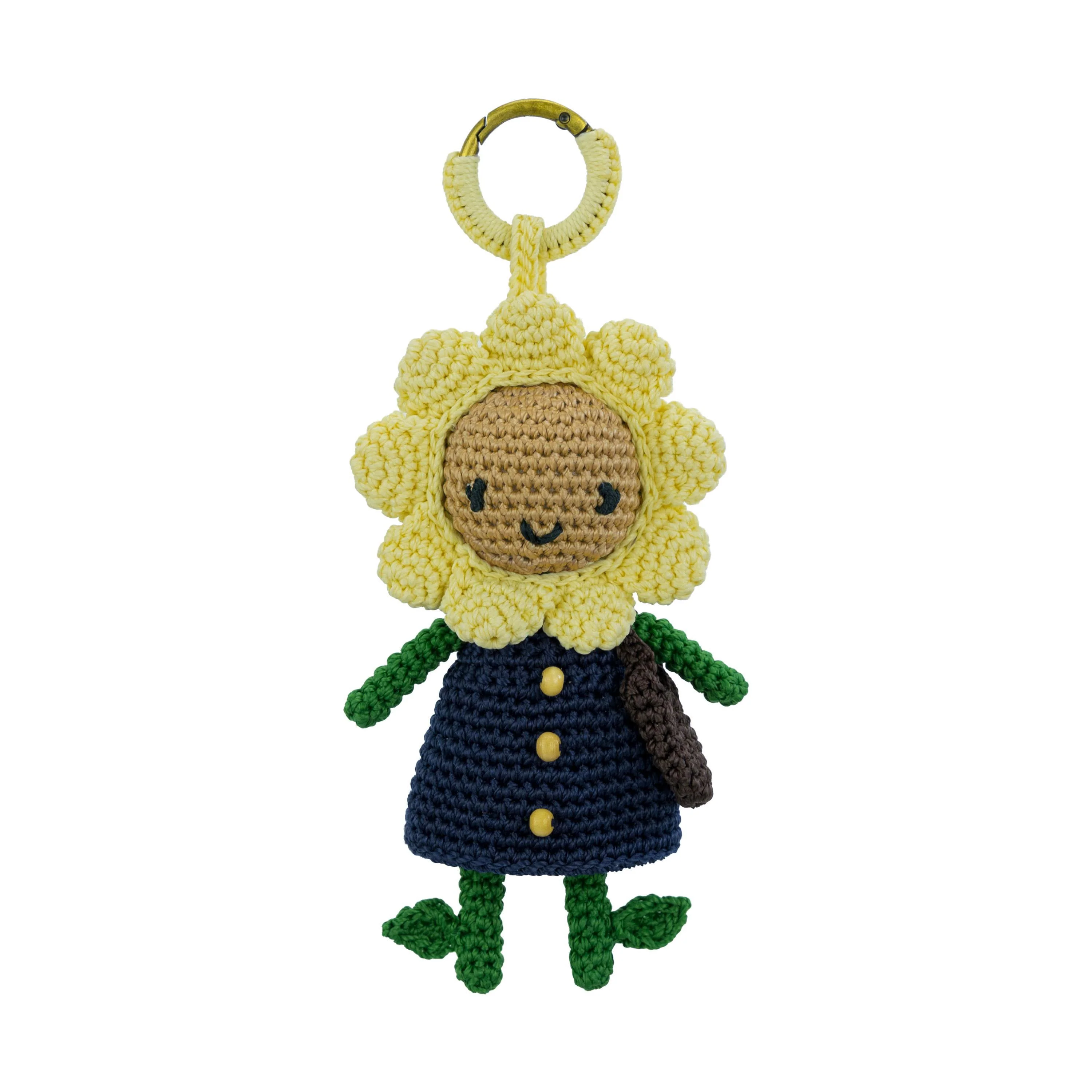 Sunbudz Sunflower Dangle - Hand Crochet - Bloomee
