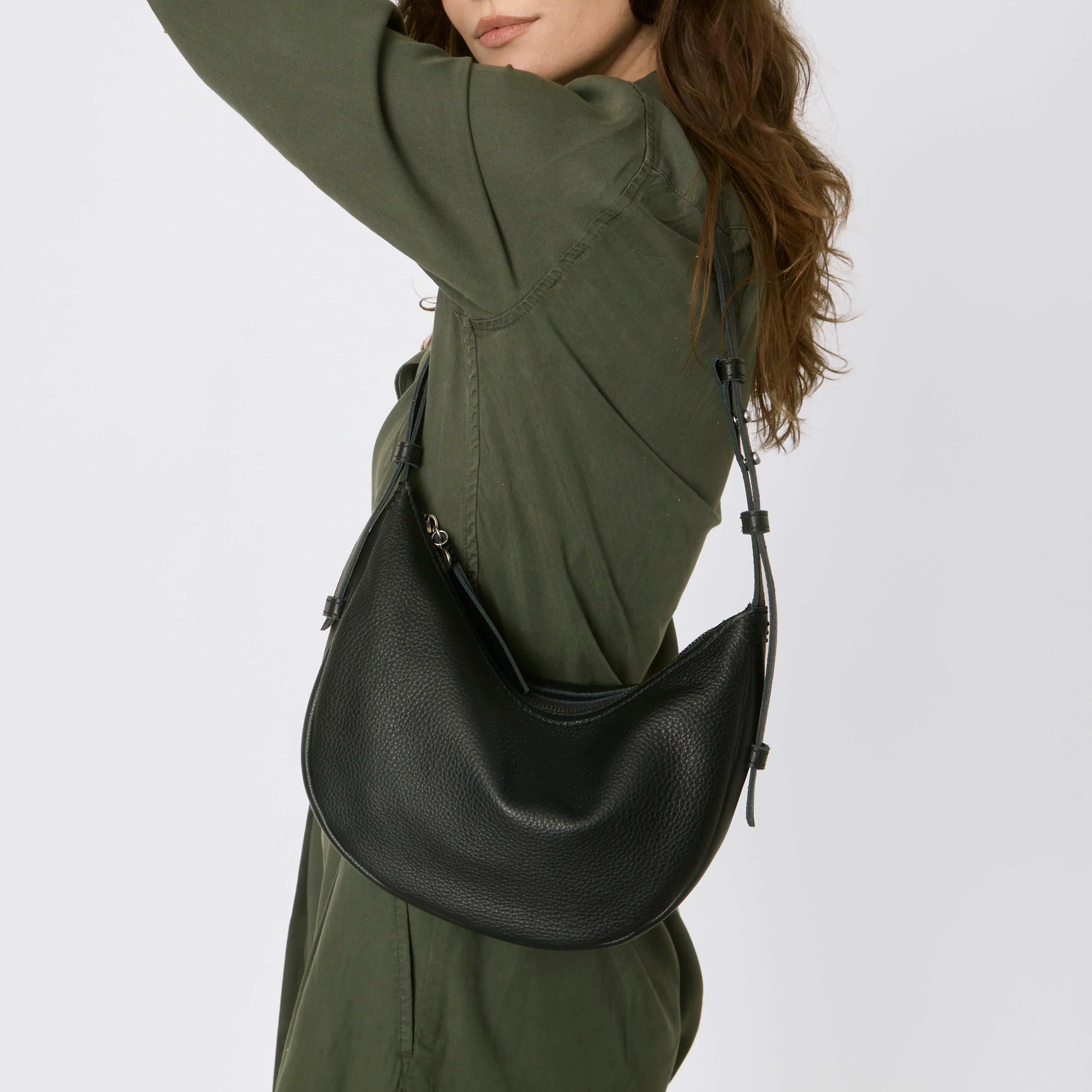 Tess Shoulder Bag - Leather - Indigo - Image 5
