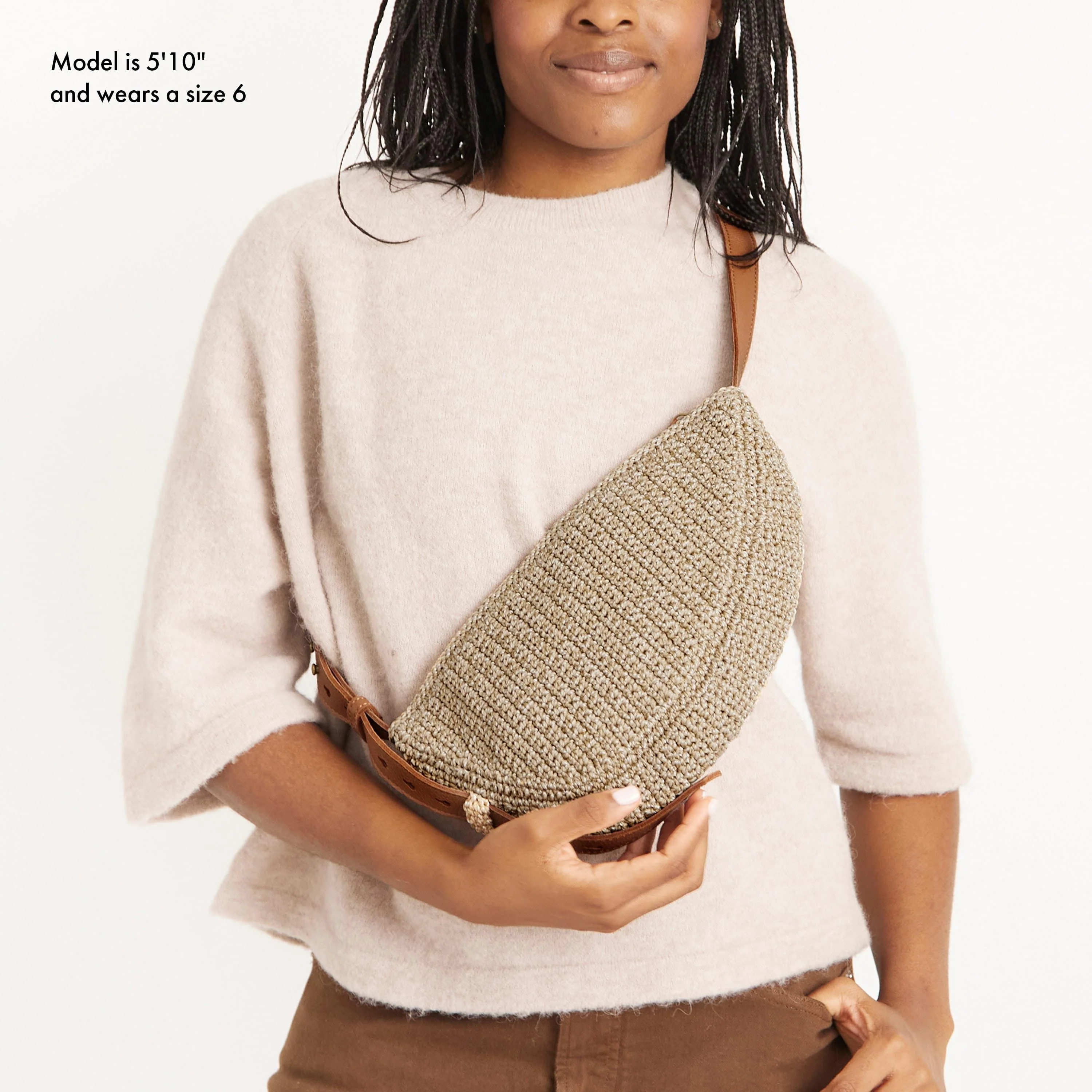 Tess Sling - Hand Crochet - Bamboo Static - Image 7
