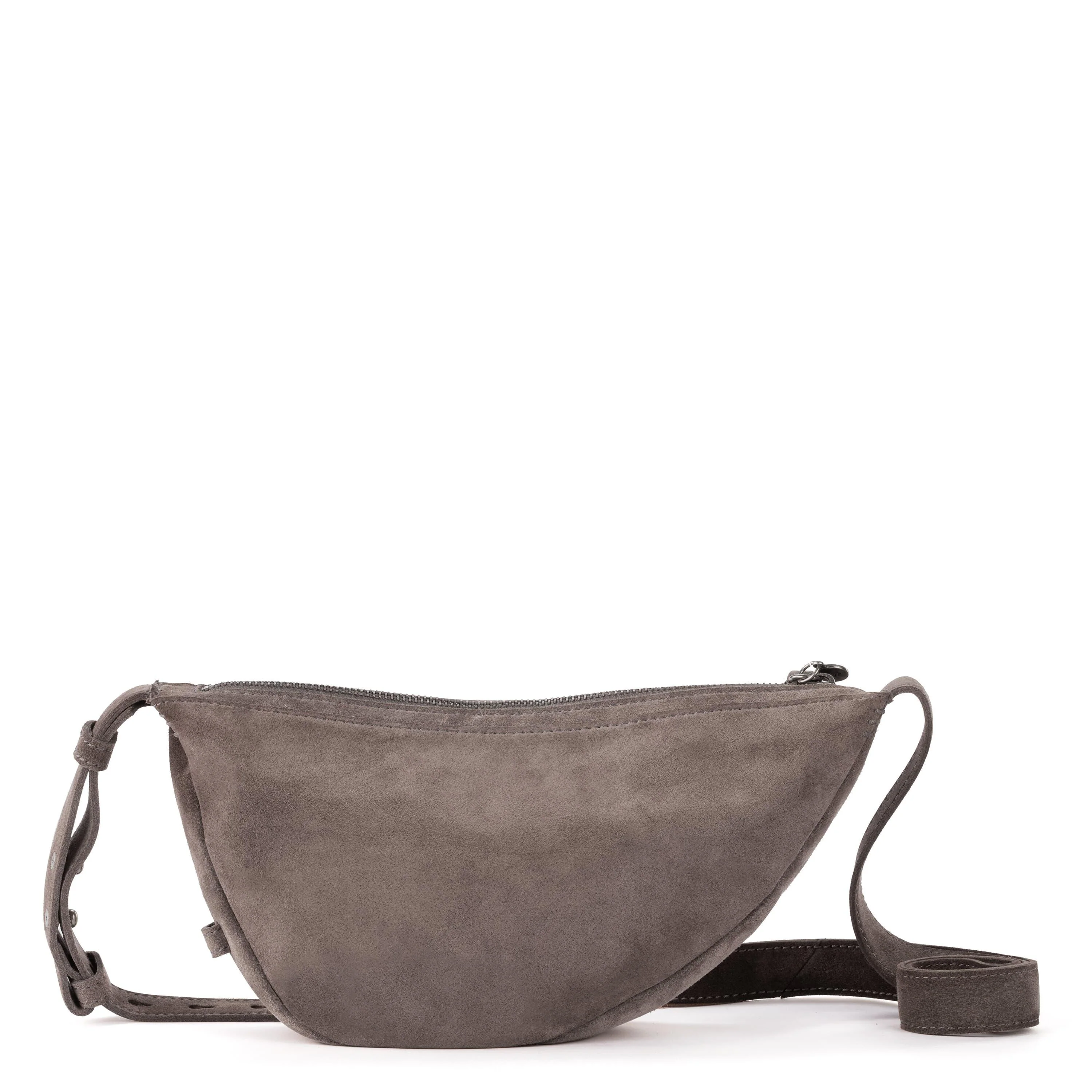 Tess Sling - Leather - Mushroom Suede - Image 6