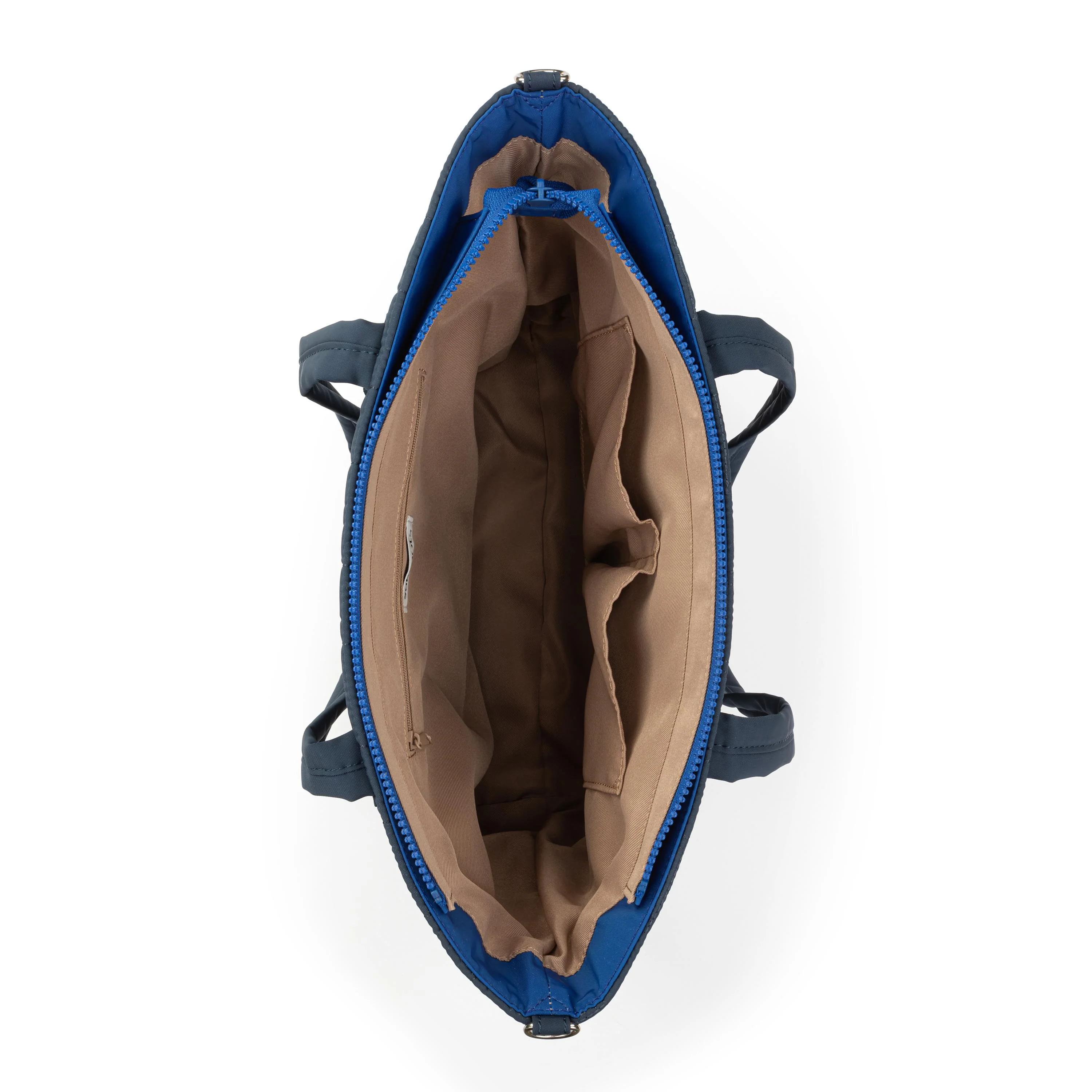 Willow Shoulder Tote - EcoTwill - Indigo Woven Quilted - Image 3