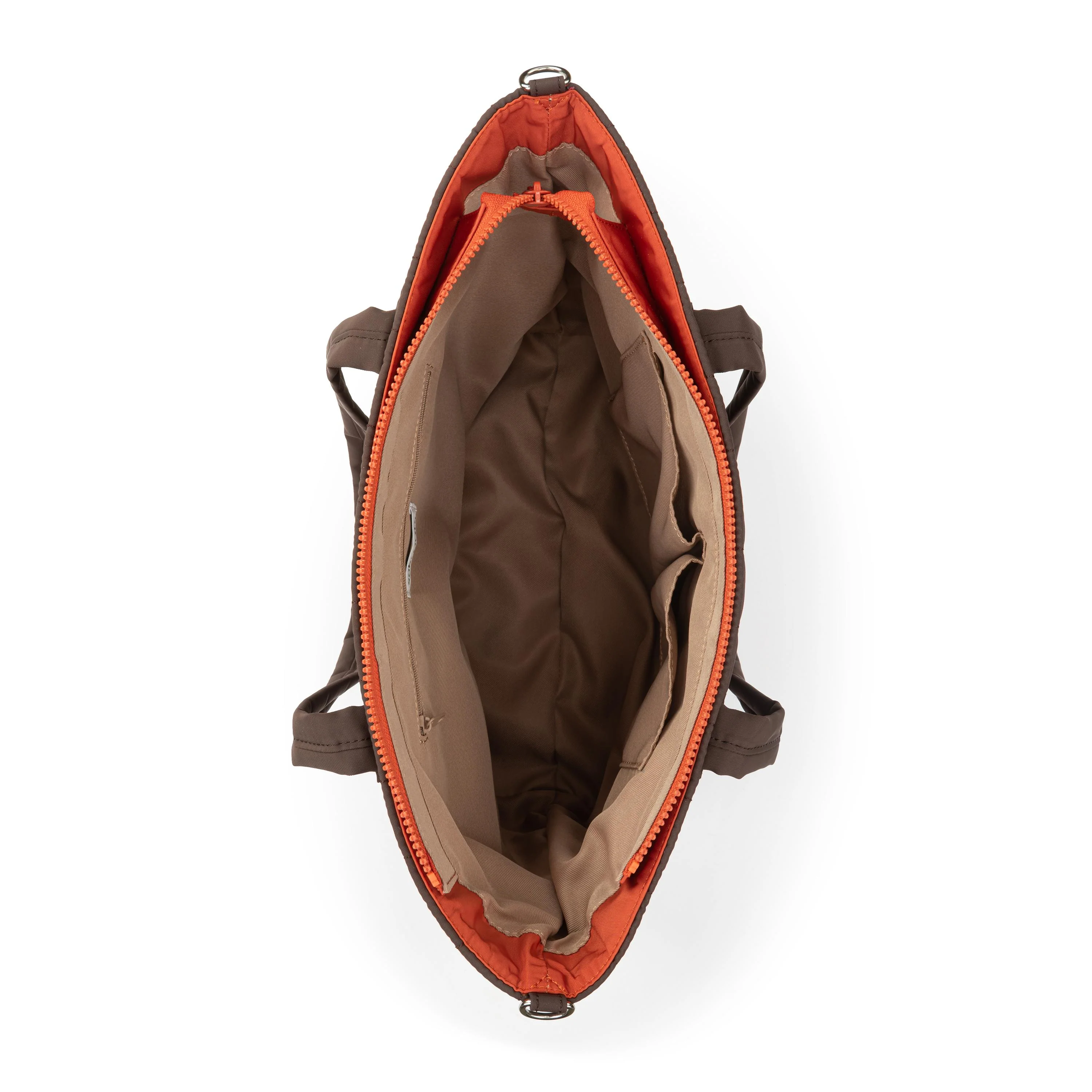 Willow Shoulder Tote - EcoTwill - Mahogany Woven Quilted - Image 3